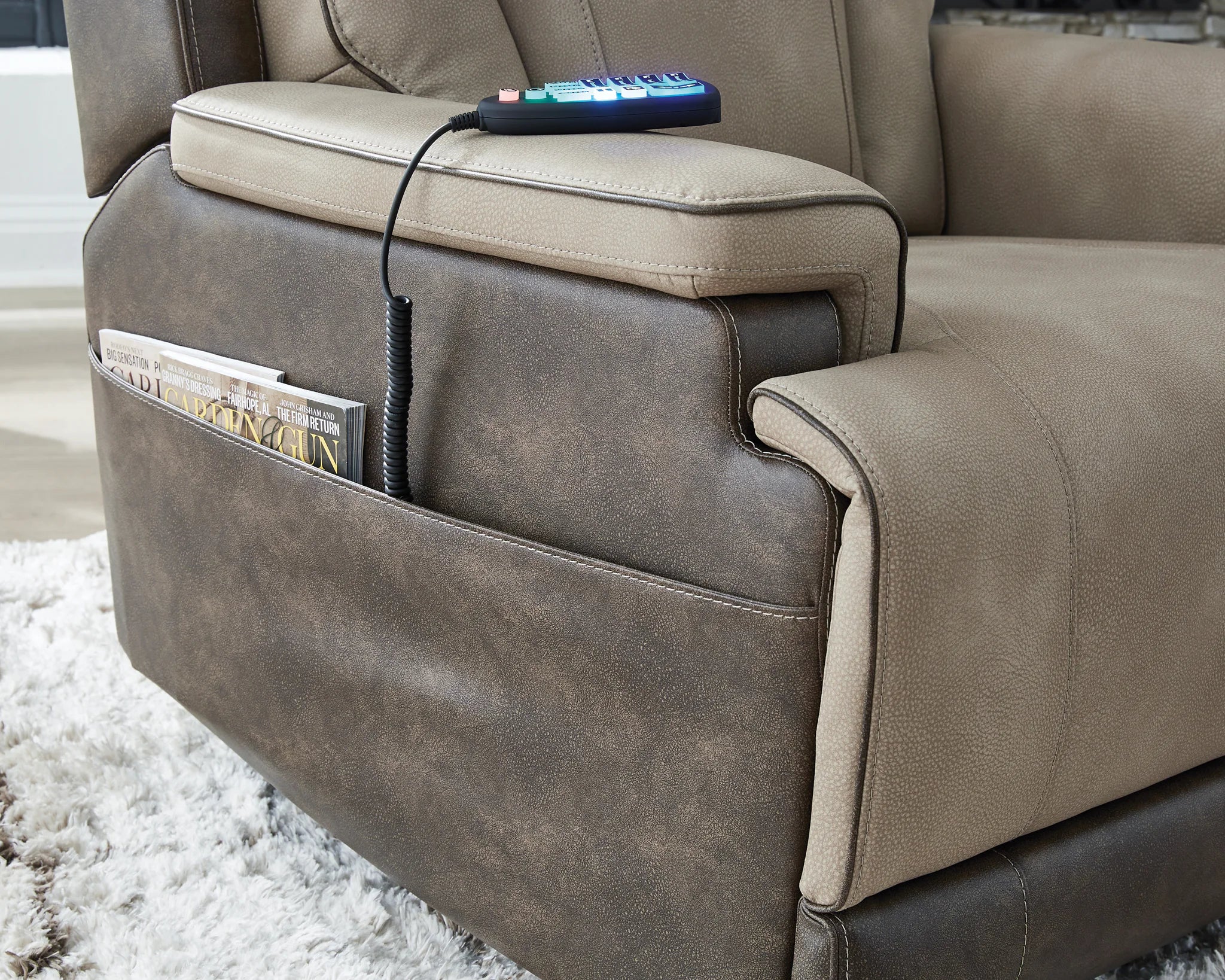 4Z-Peaceful Pause - Serenity Zone - Sand - Power Lift Recliner - Image 6