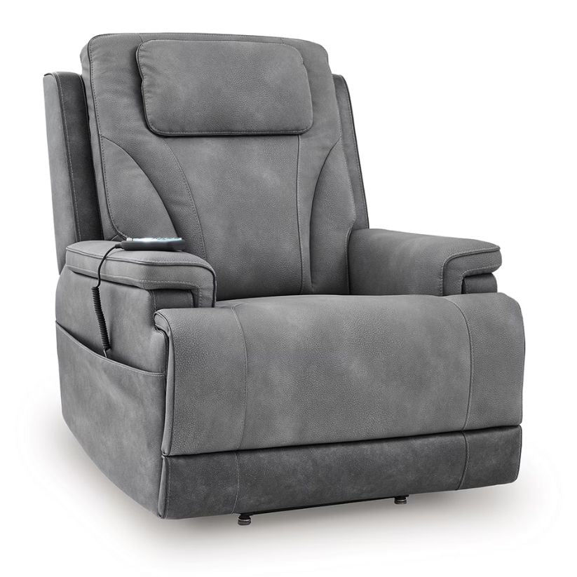 4Z-Peaceful Pause - Serenity Zone - Slate - Power Lift Recliner