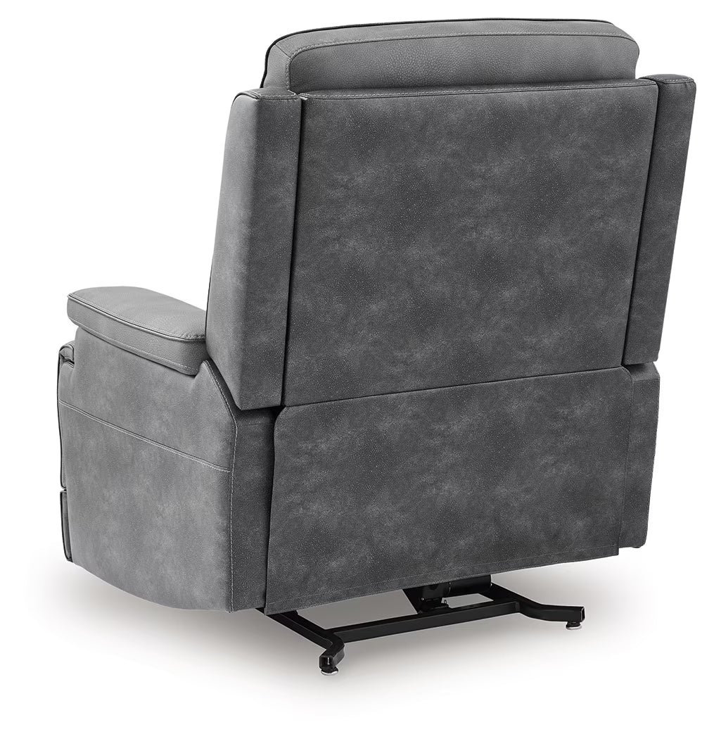 4Z-Peaceful Pause - Serenity Zone - Slate - Power Lift Recliner - Image 11