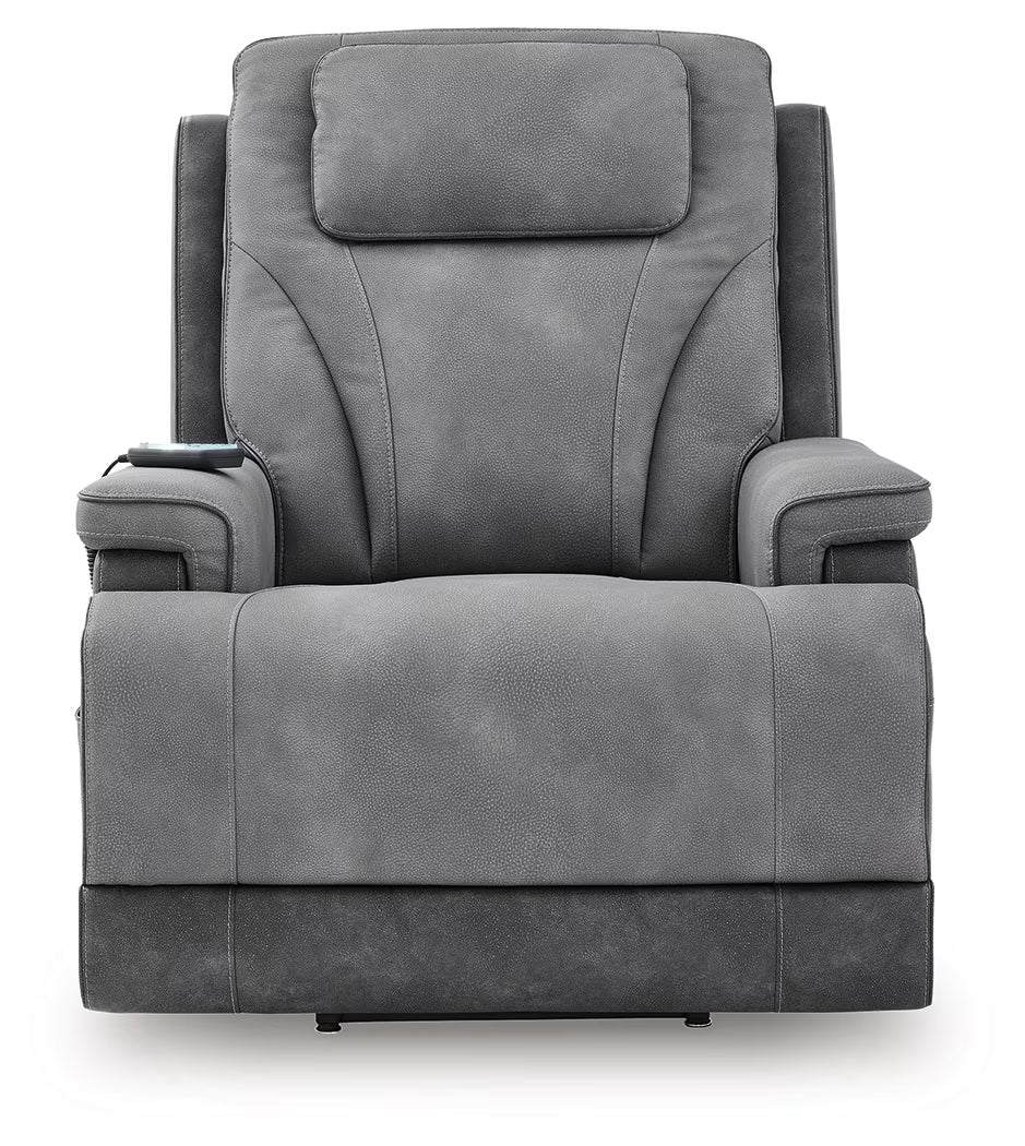 4Z-Peaceful Pause - Serenity Zone - Slate - Power Lift Recliner - Image 12