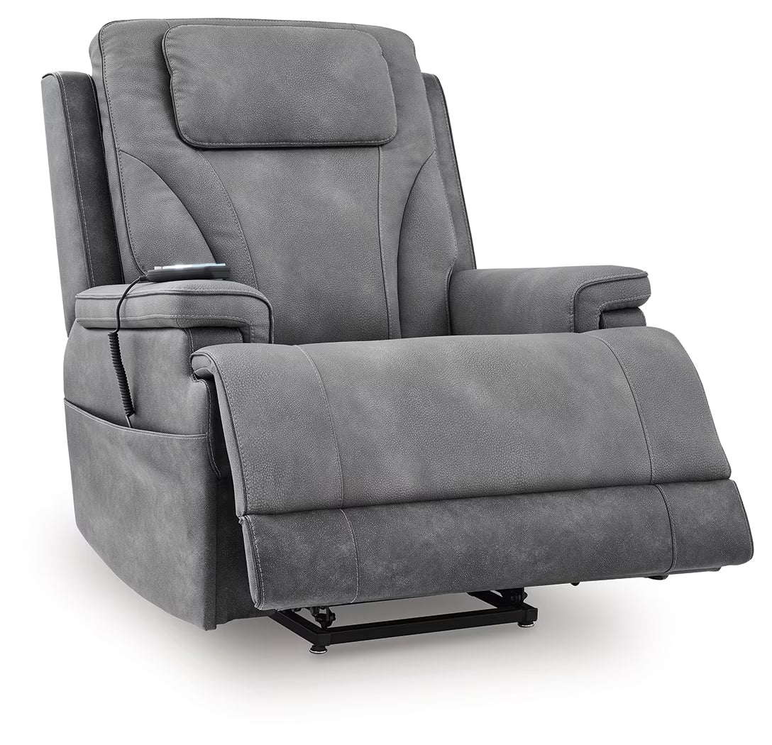 4Z-Peaceful Pause - Serenity Zone - Slate - Power Lift Recliner - Image 13