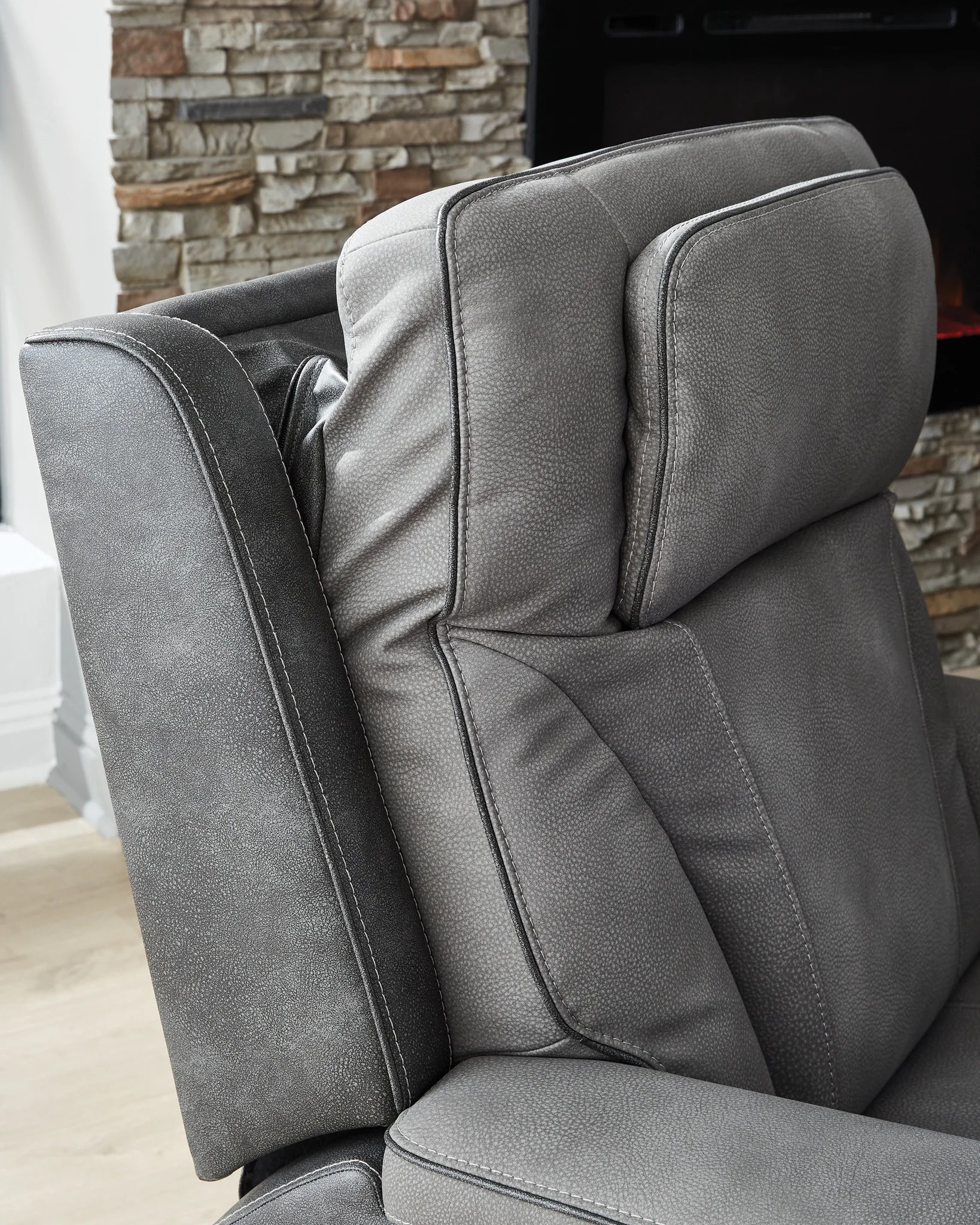 4Z-Peaceful Pause - Serenity Zone - Slate - Power Lift Recliner - Image 5