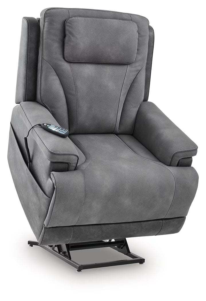 4Z-Peaceful Pause - Serenity Zone - Slate - Power Lift Recliner - Image 8