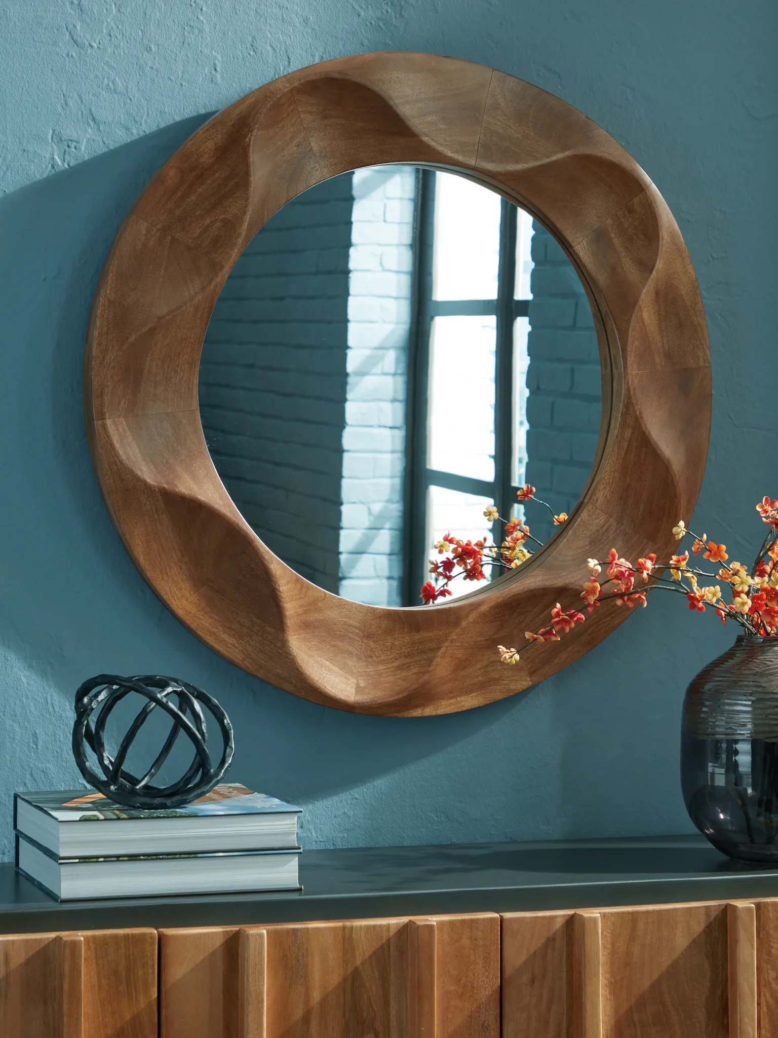 Aajon - Brown - Accent Mirror - Image 3