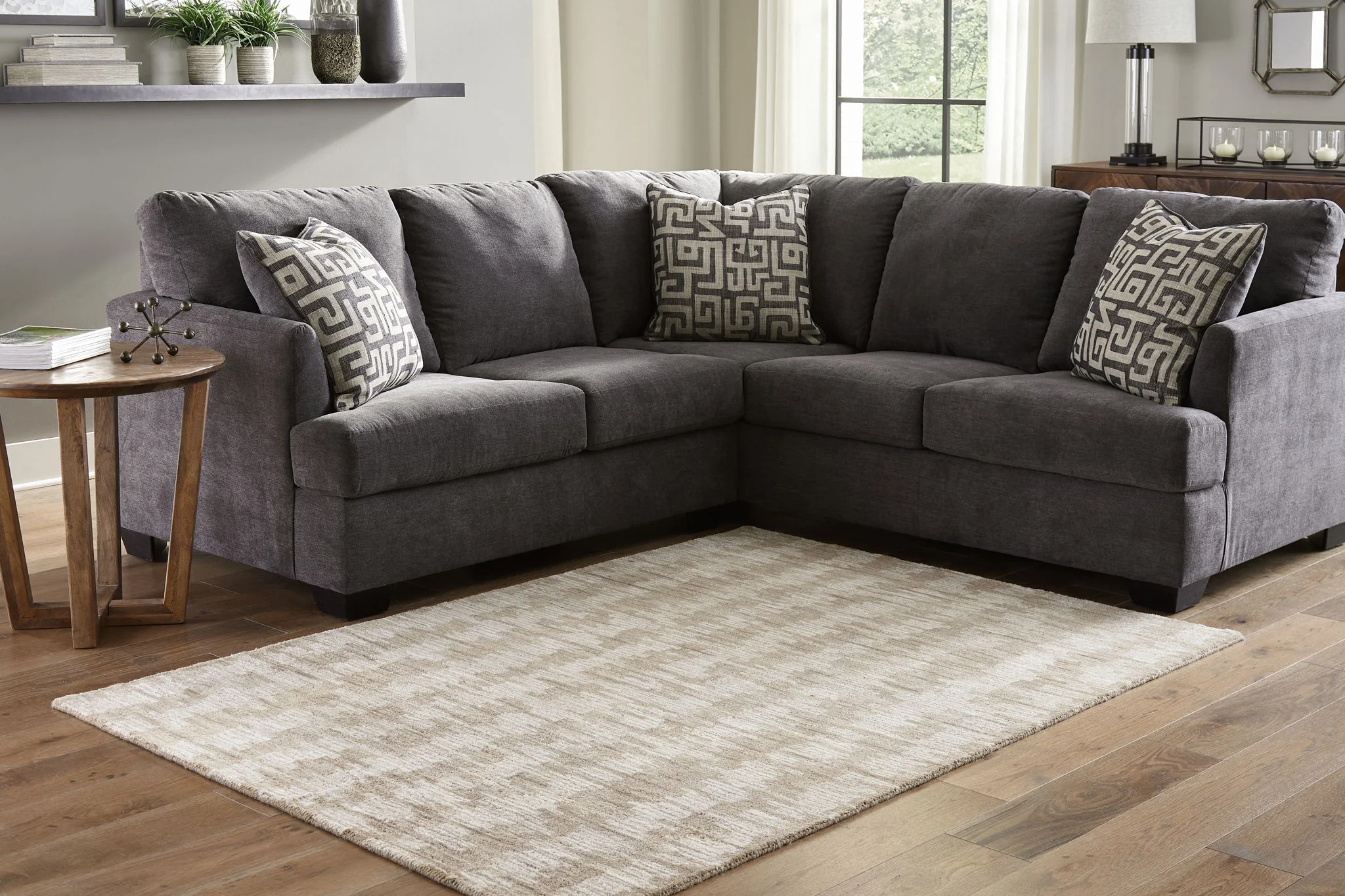 Abanlane - Brown / Cream - Medium Rug - 5' x 7' - Image 2