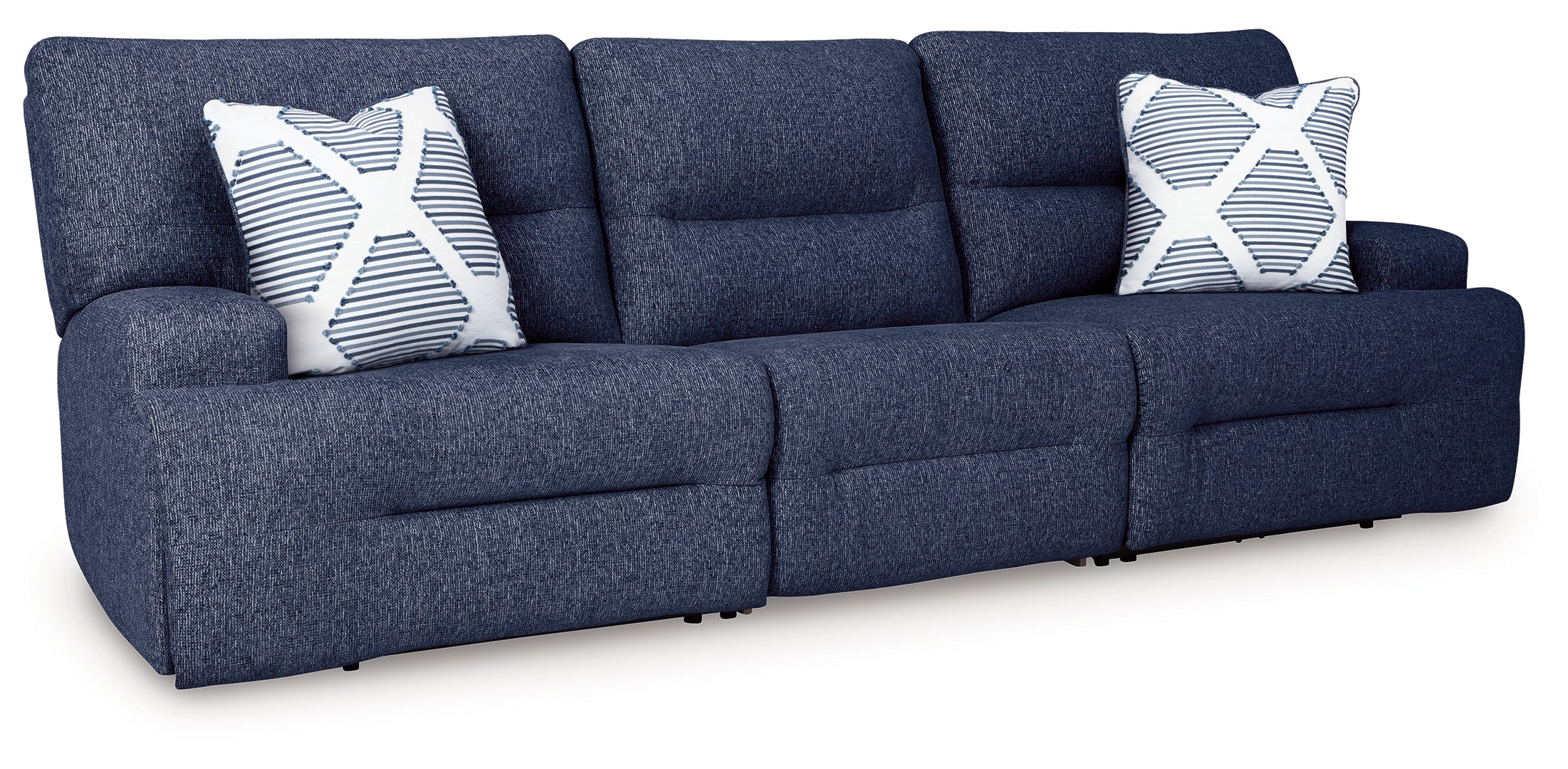 Acklen Place - 3-Piece Power Reclining Sectional Sofa - Navy - Image 3