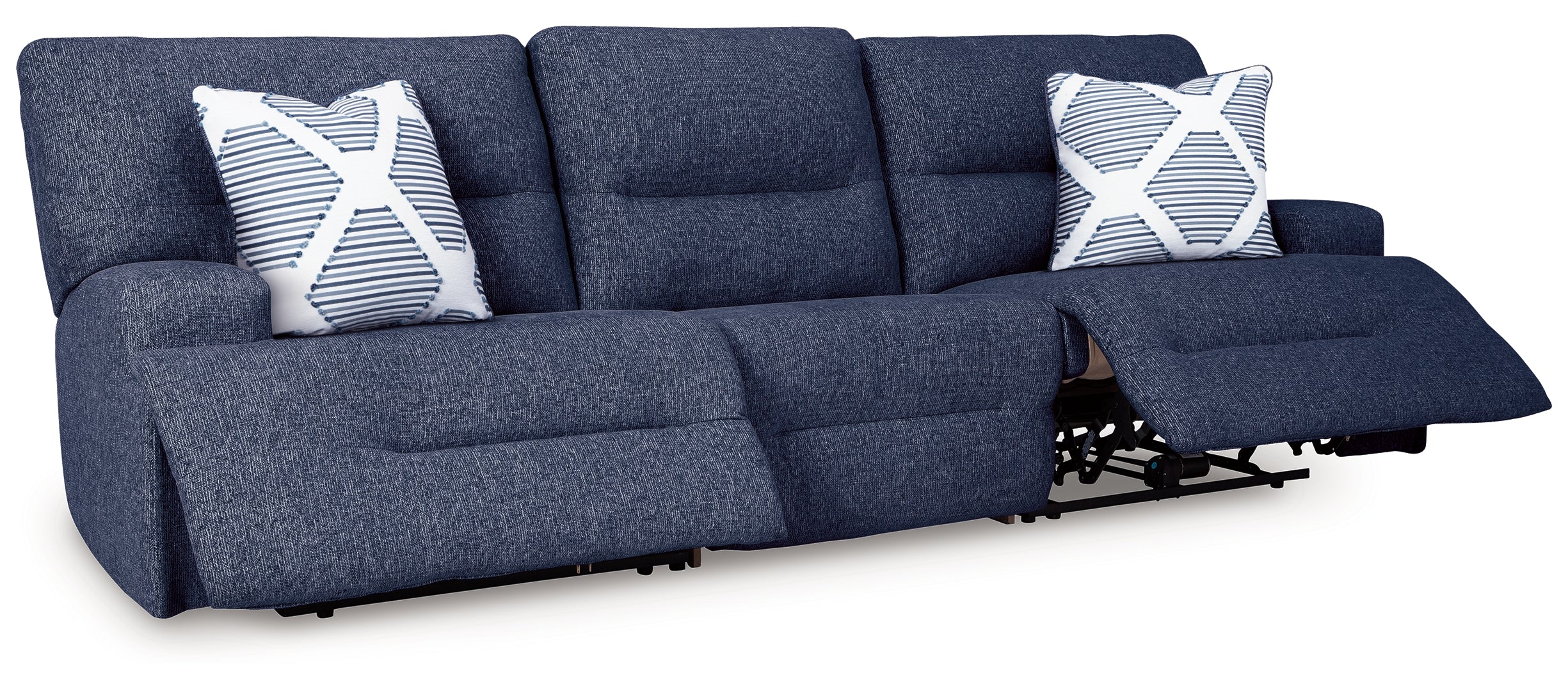 Acklen Place - 3-Piece Power Reclining Sectional Sofa - Navy - Image 4