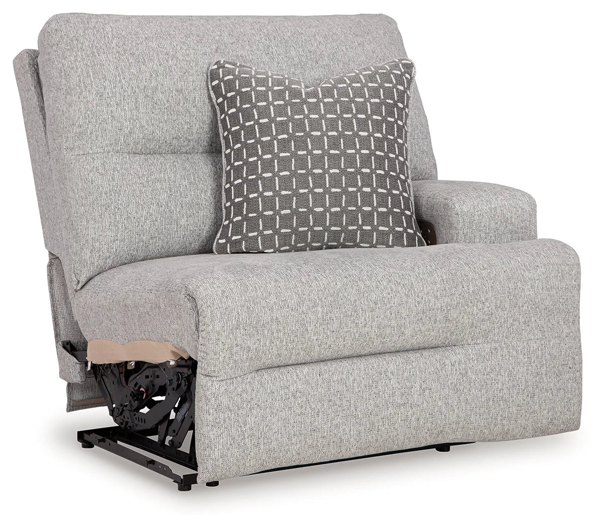 Acklen Place - 7-Piece Power Sectional Reclining Sofa With Storage Console - Pewter - Image 3