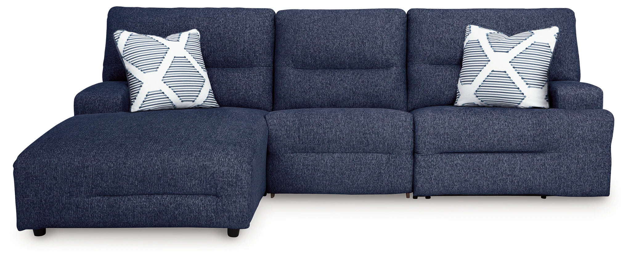 Acklen Place - Navy - 3-Piece Power Reclining Sectional With LAF Power Reclining Back Chaise - Image 4
