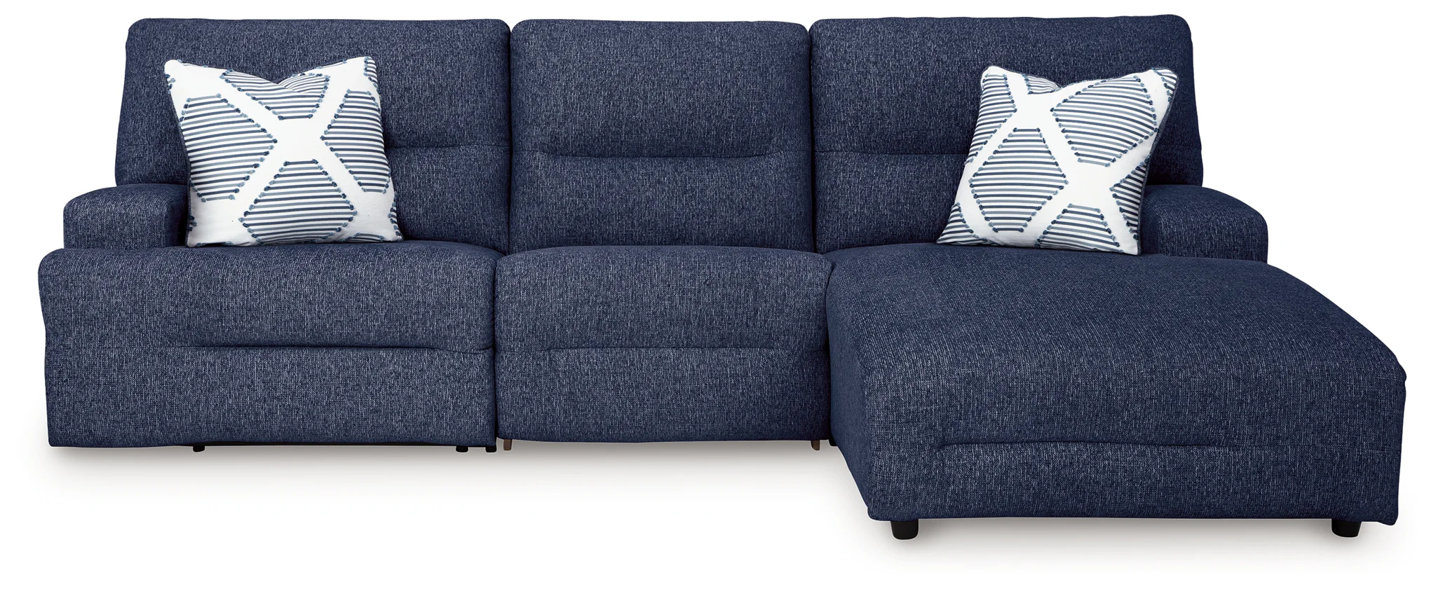 Acklen Place - Navy - 3-Piece Power Reclining Sectional With RAF Power Reclining Back Chaise - Image 4
