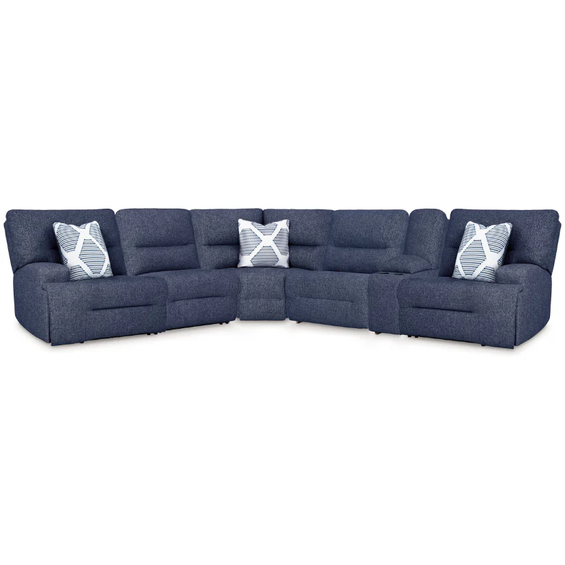 Acklen Place - Navy - 6-Piece Power Reclining Sectional