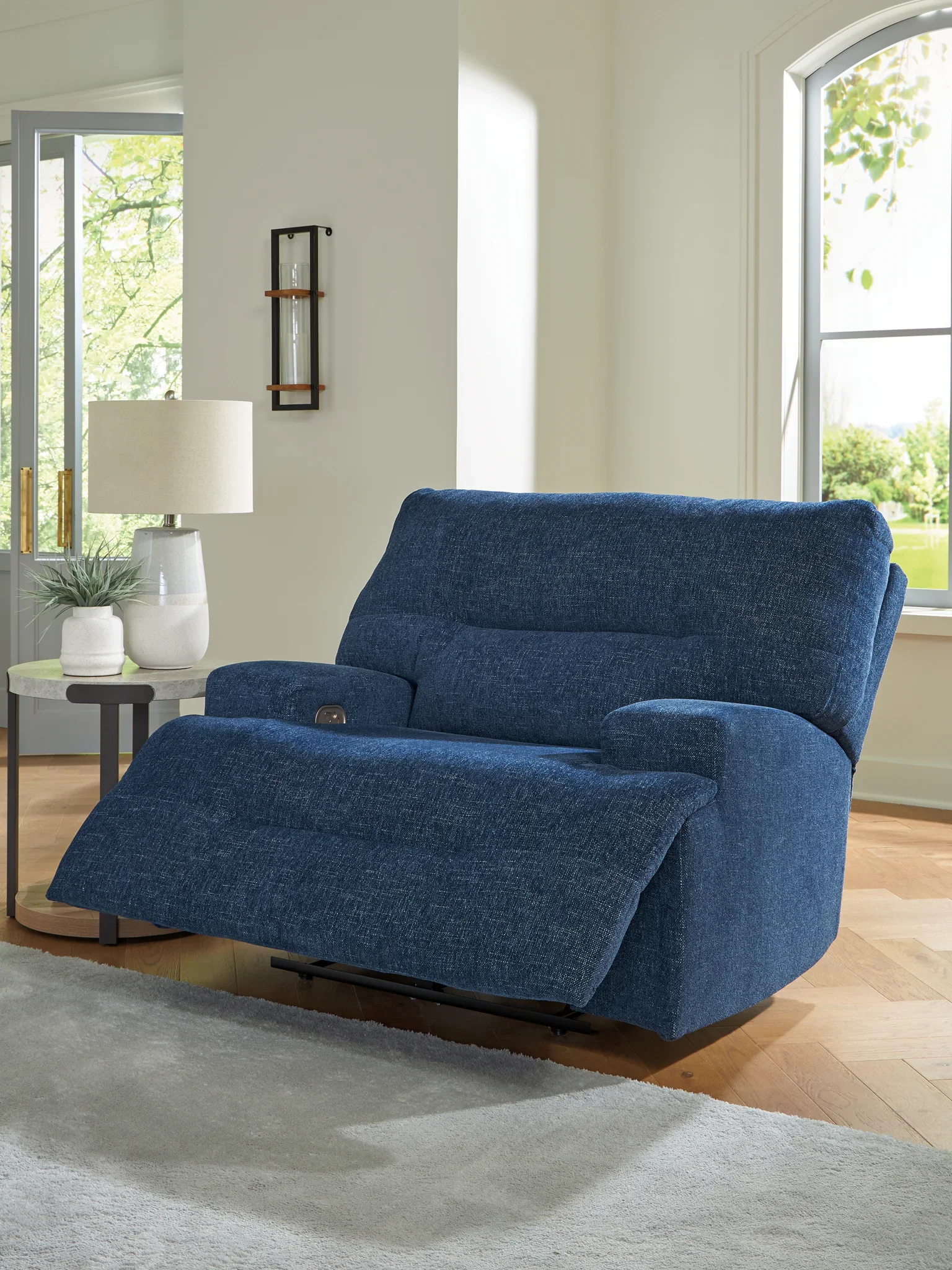 Acklen Place - Navy - Wide Seat Power Recliner - Image 8
