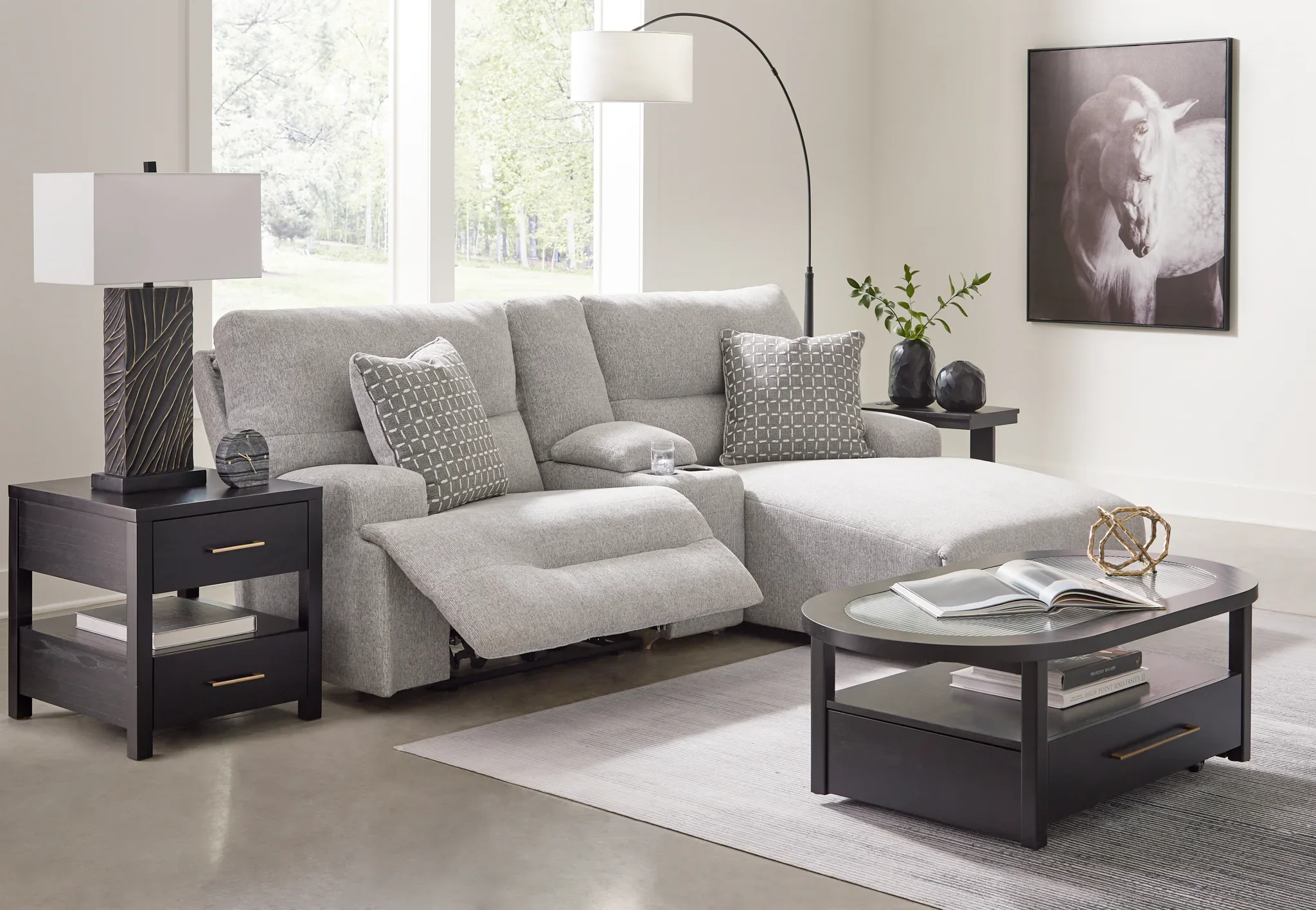 Acklen Place - Pewter - 3-Piece Power Reclining Sectional Sofa With Raf Chaise - Image 5