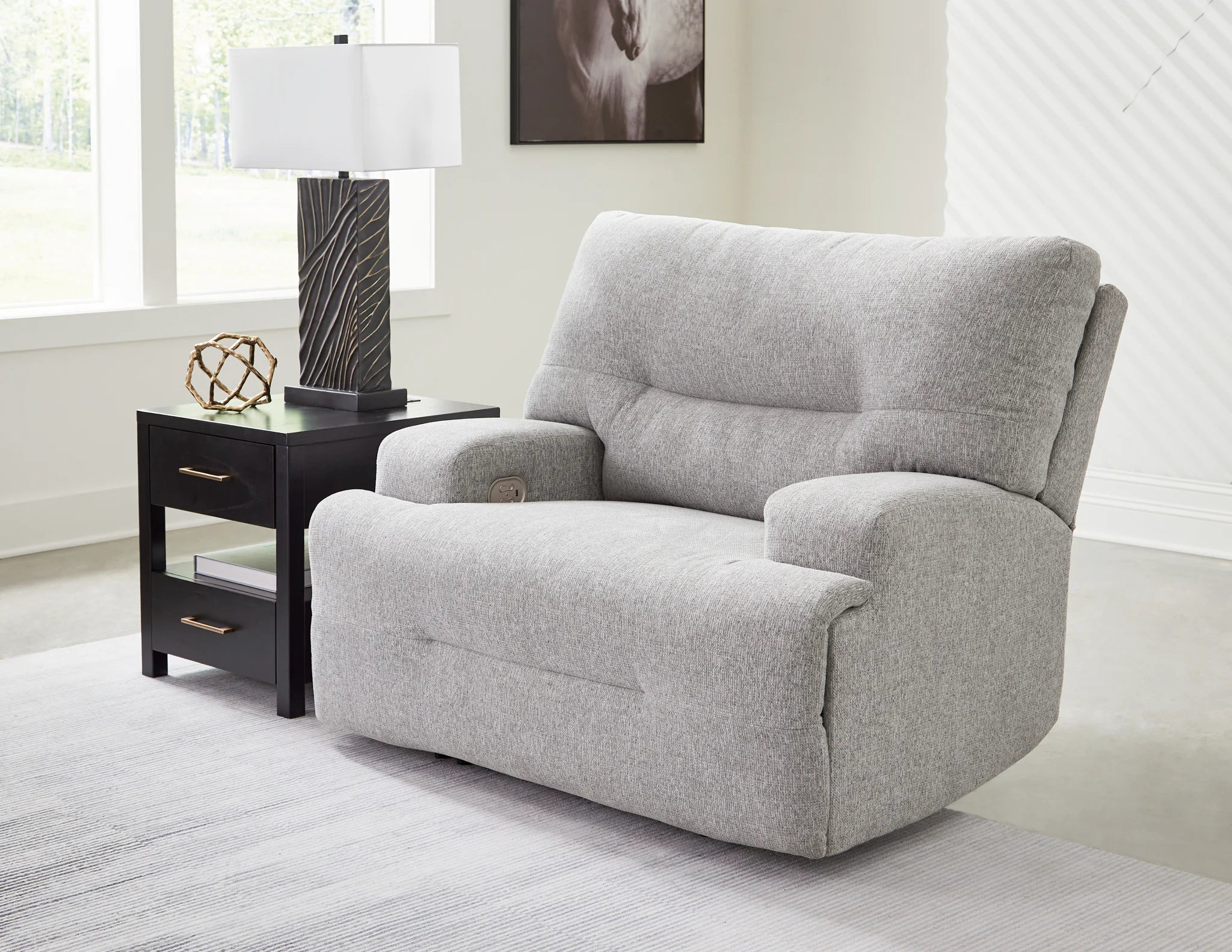Acklen Place - Pewter - Wide Seat Power Recliner - Image 2