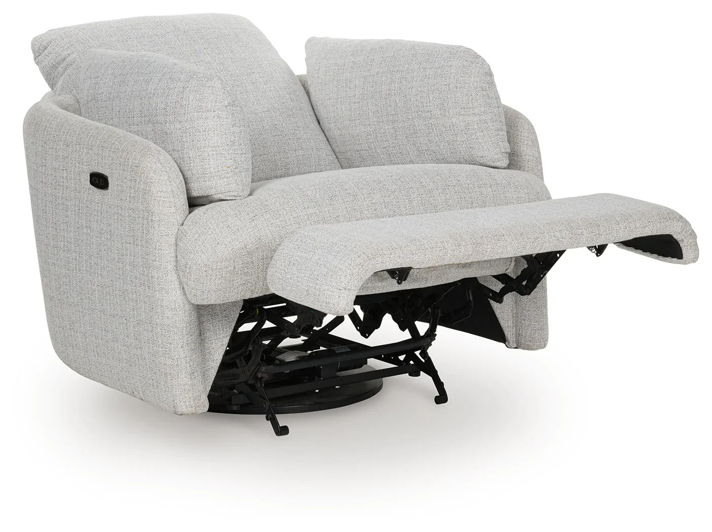 Alainmont Next-Gen Nuvella - Stone - Swivel Power Recliner - Image 2