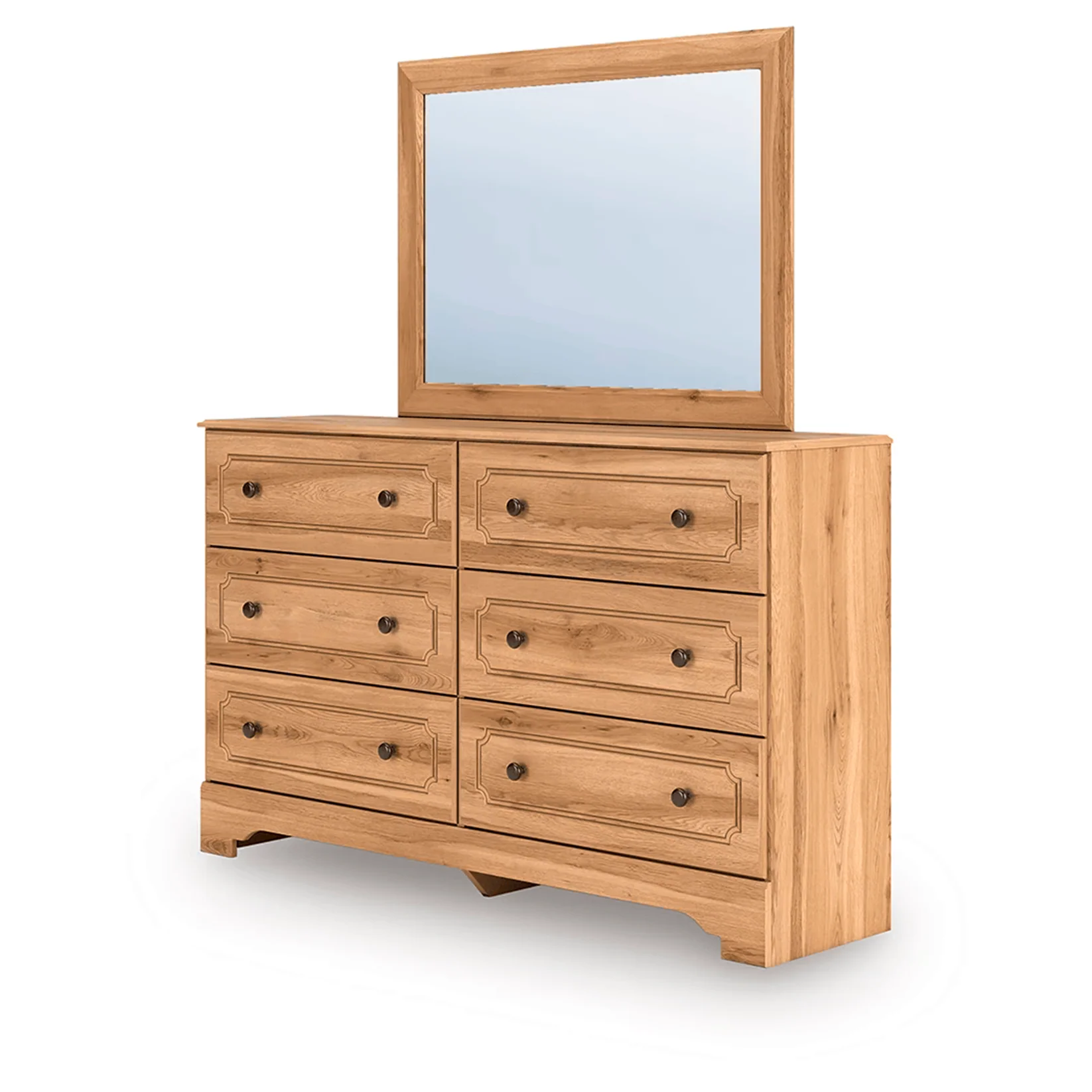 Aleaport - Warm Brown - Dresser and Mirror