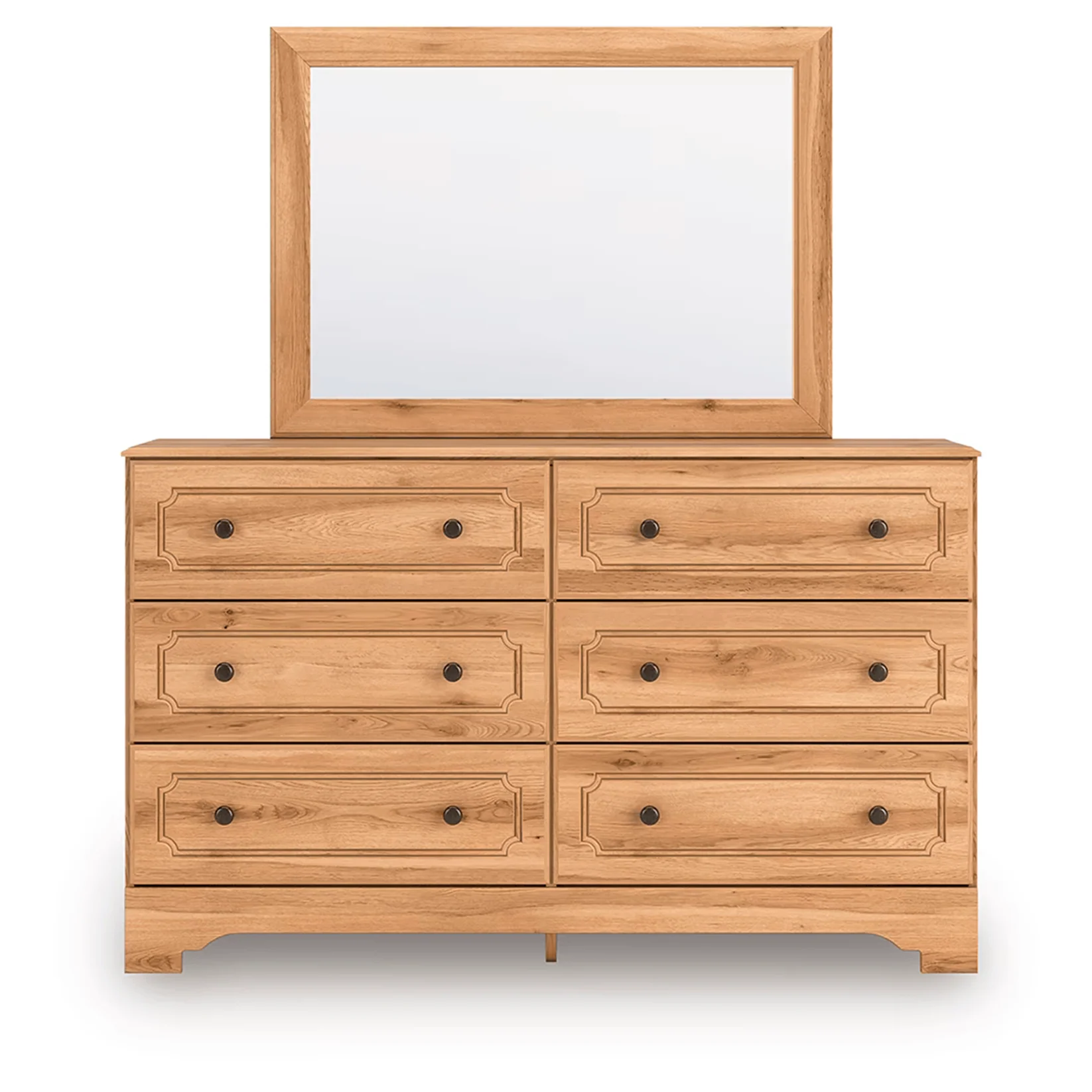 Aleaport - Warm Brown - Dresser and Mirror - Image 2