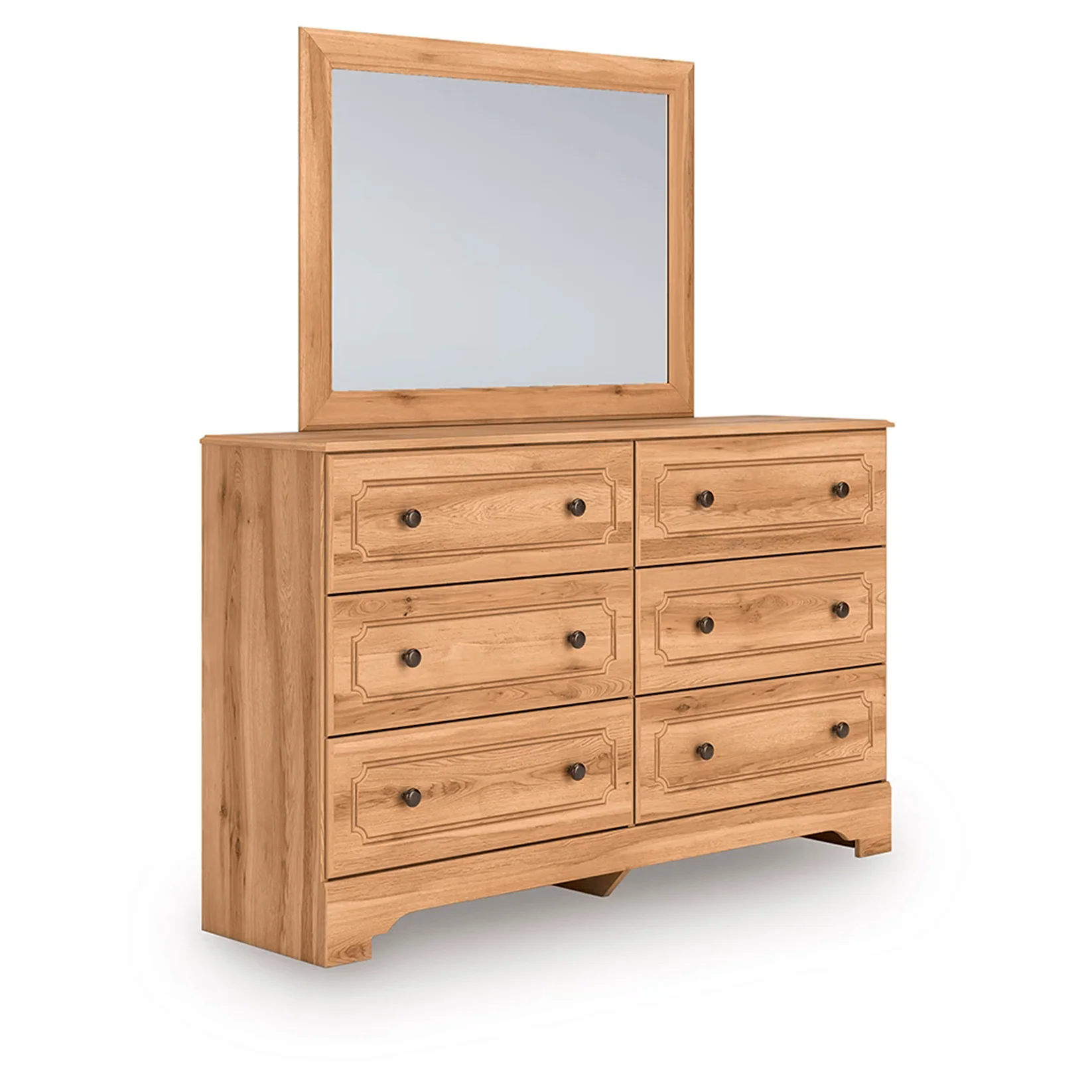 Aleaport - Warm Brown - Dresser and Mirror - Image 3