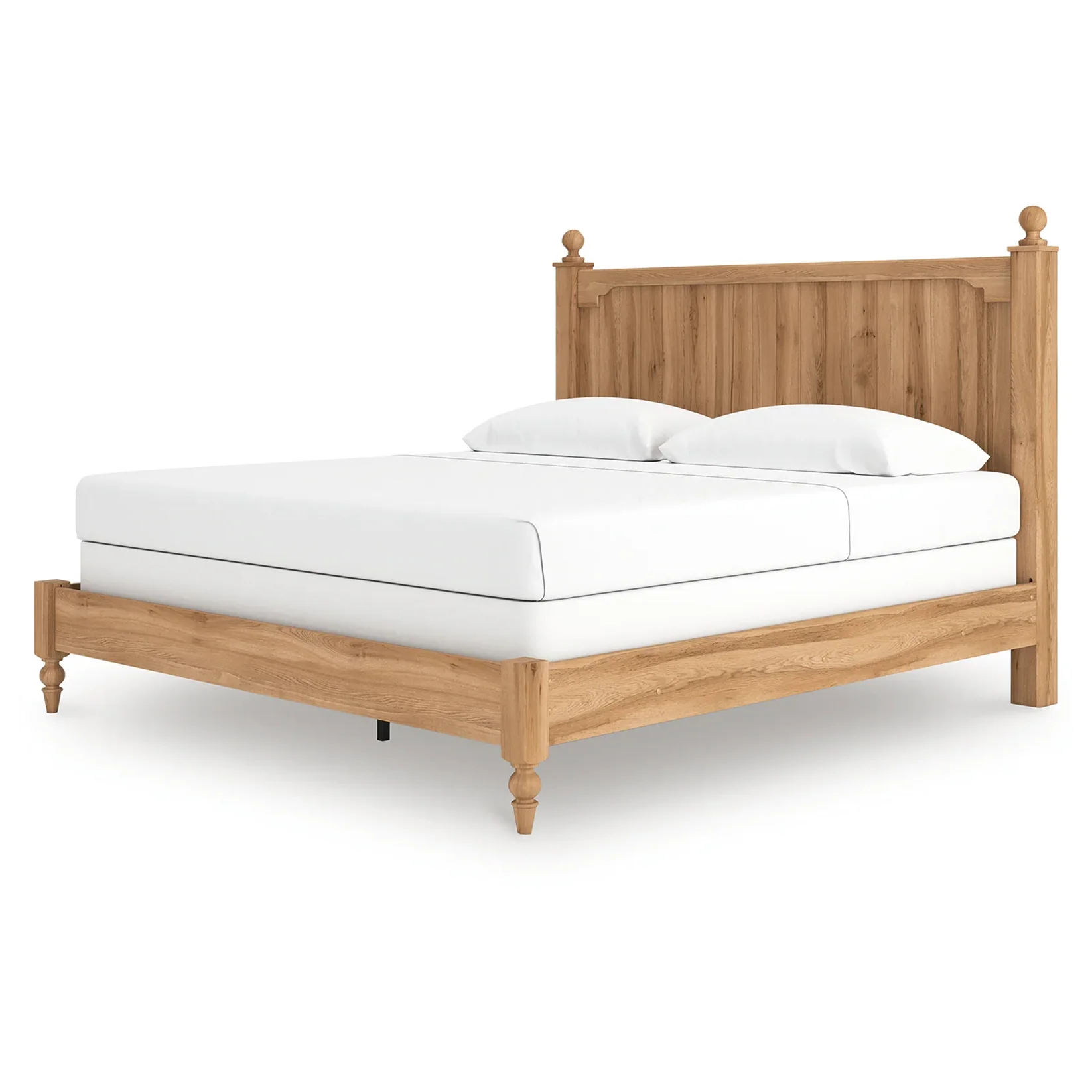 Aleaport - Warm Brown - King Panel Bed
