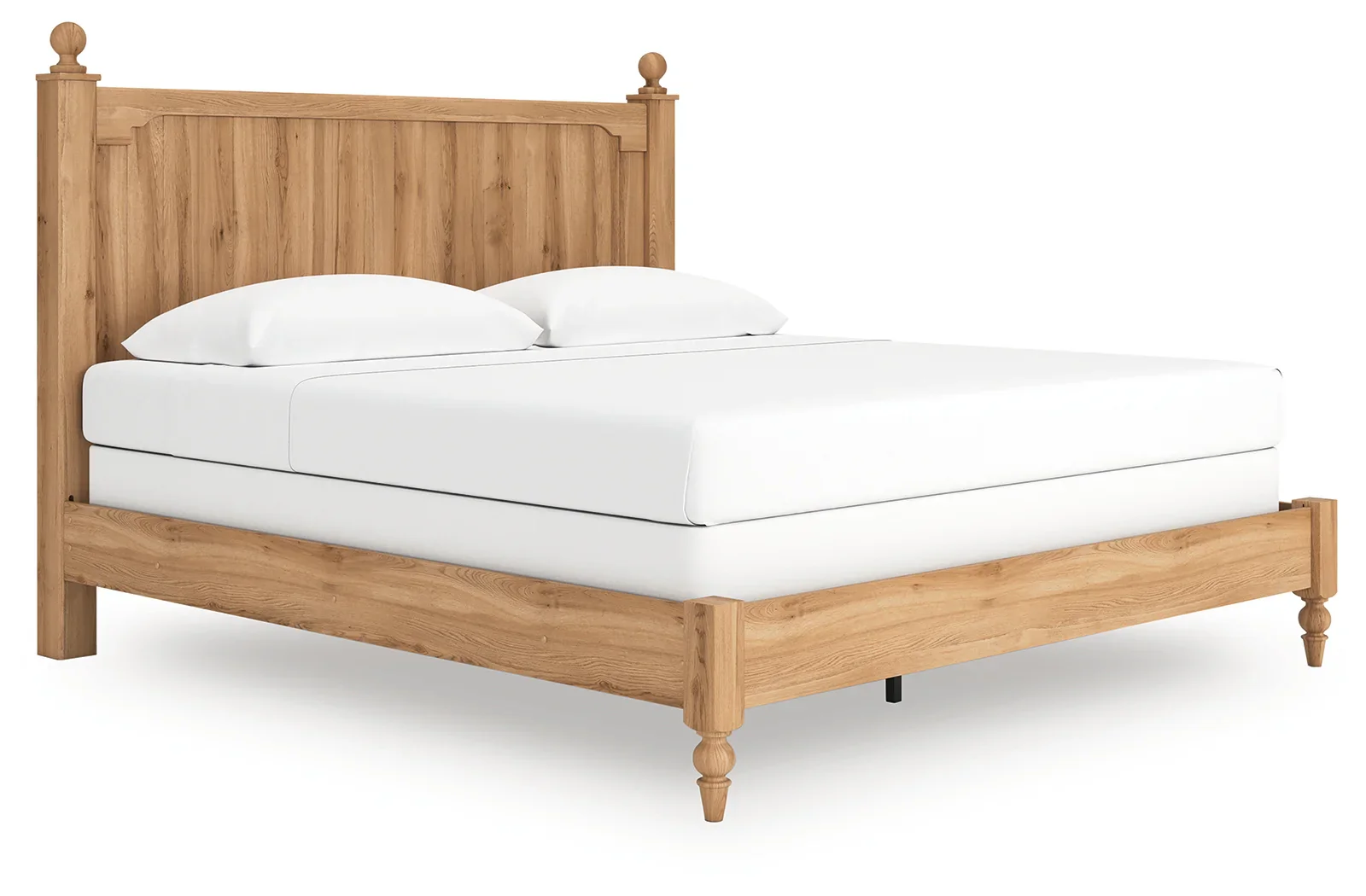 Aleaport - Warm Brown - King Panel Bed - Image 2