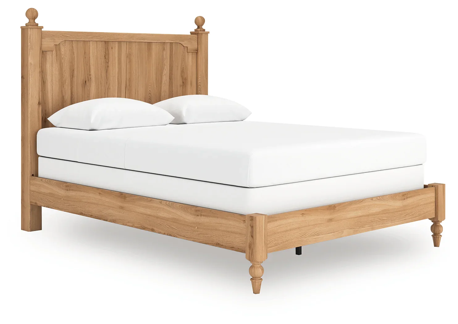 Aleaport - Warm Brown - Queen Panel Bed - Image 2