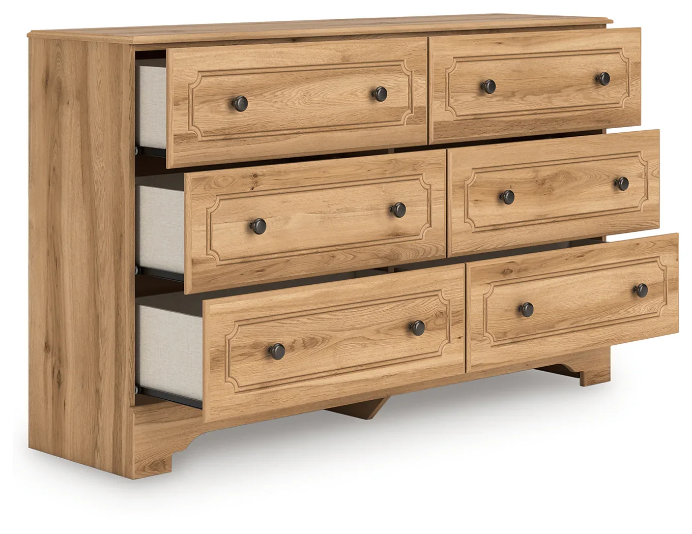 Aleaport - Warm Brown - Six Drawer Dresser - Image 2