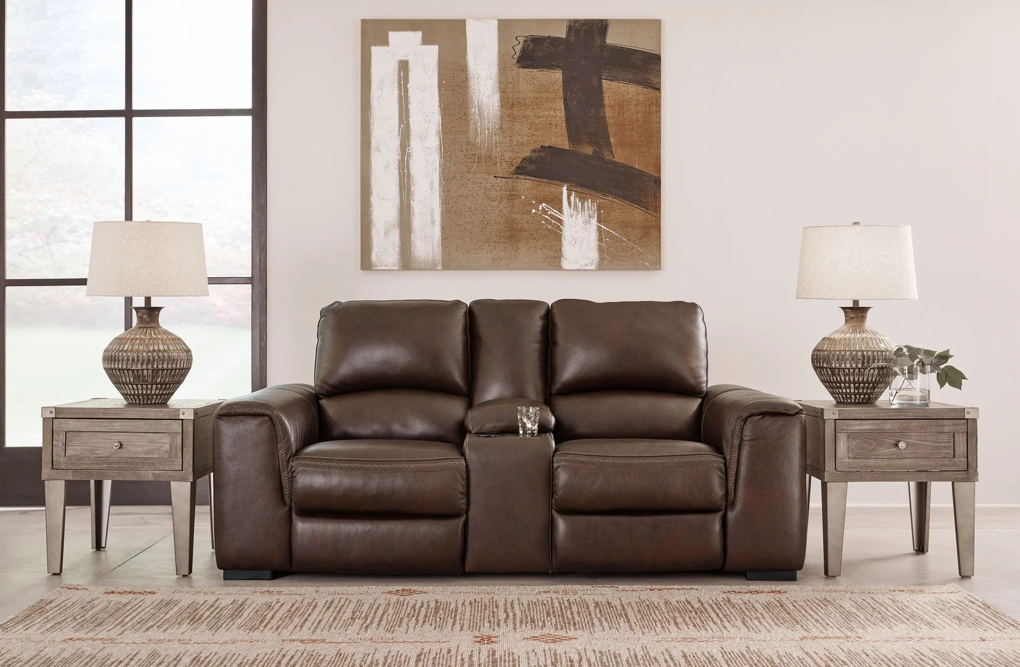 Alessandro - Walnut - Pwr Rec Loveseat/Con/Adj Hdrst - Image 6