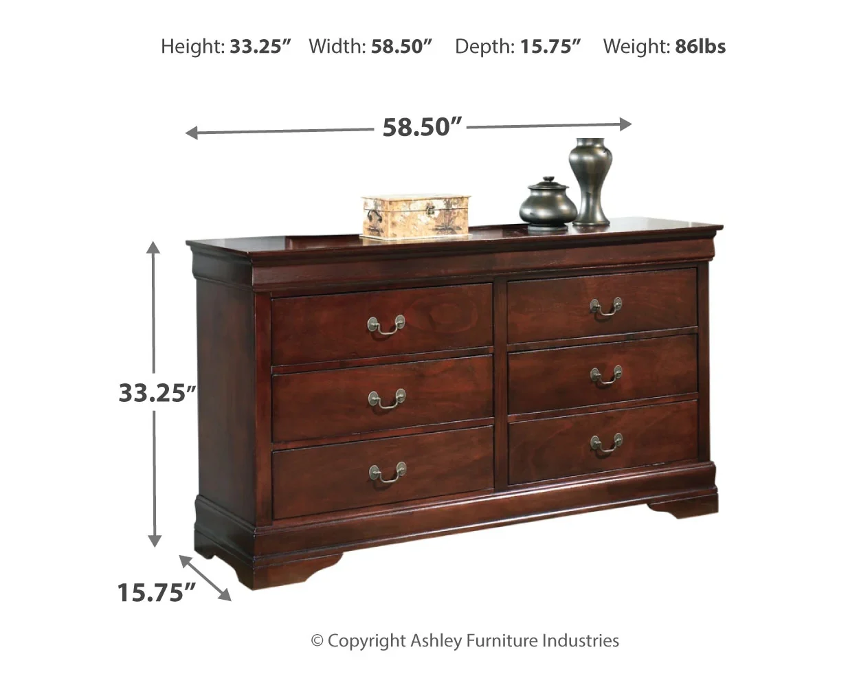 Alisdair - Reddish Brown - Dresser - Image 4