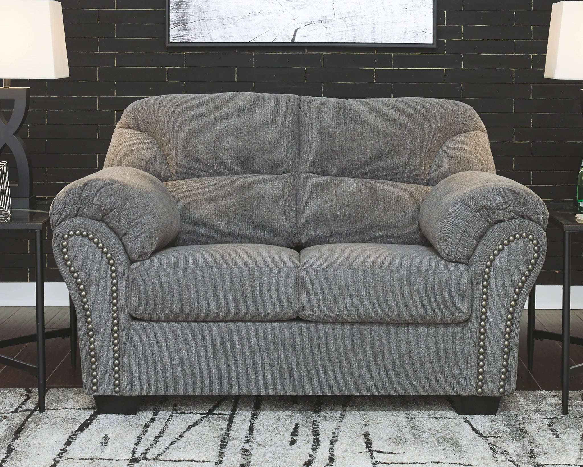 Allmaxx - Pewter - 2 Pc. - Sofa, Loveseat - Image 4