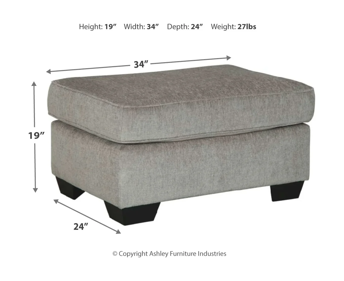 Altari - Alloy - 4 Pc. - Sofa, Loveseat, Chair, Ottoman - Image 5