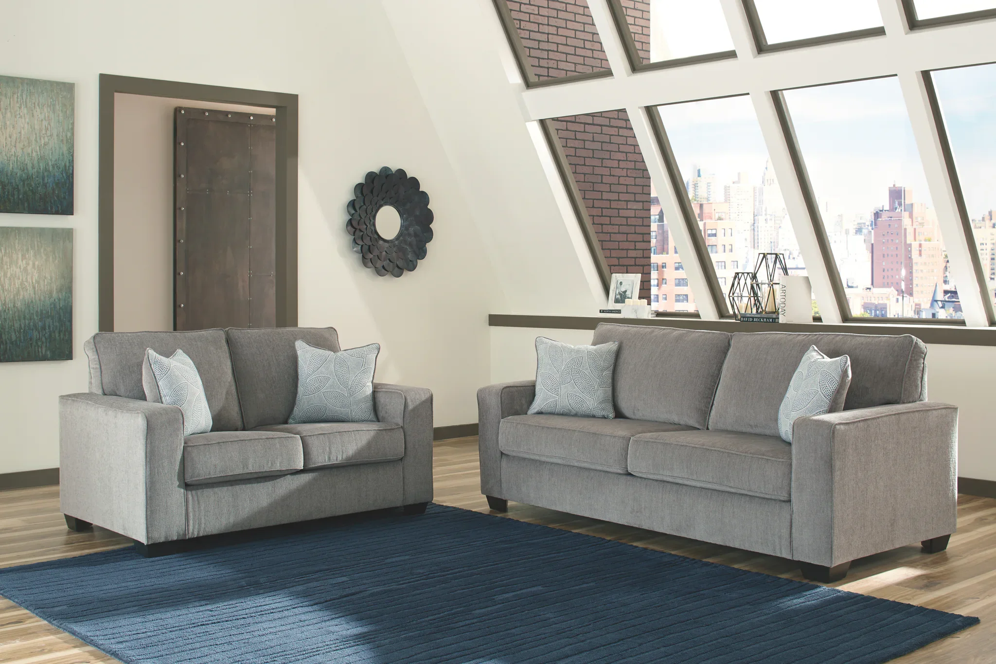 Altari - Alloy - 4 Pc. - Sofa, Loveseat, Chair, Ottoman - Image 7