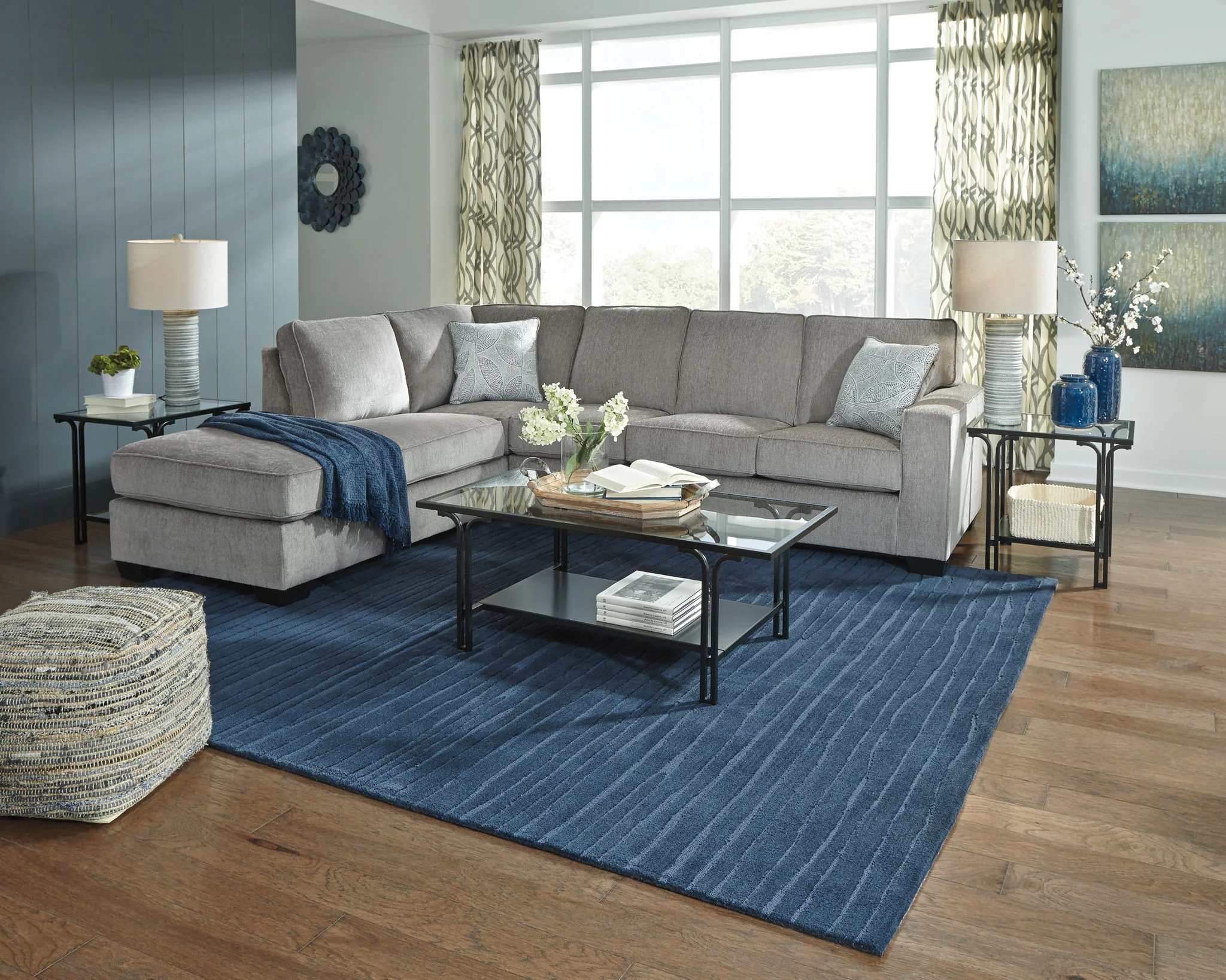 Altari - Light Gray - Left Arm Facing Corner Chaise 2 Pc Sectional - Image 3