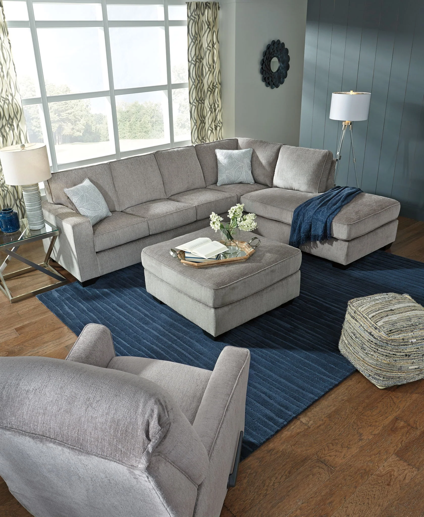 Altari - Light Gray - Oversized Accent Ottoman - Image 3