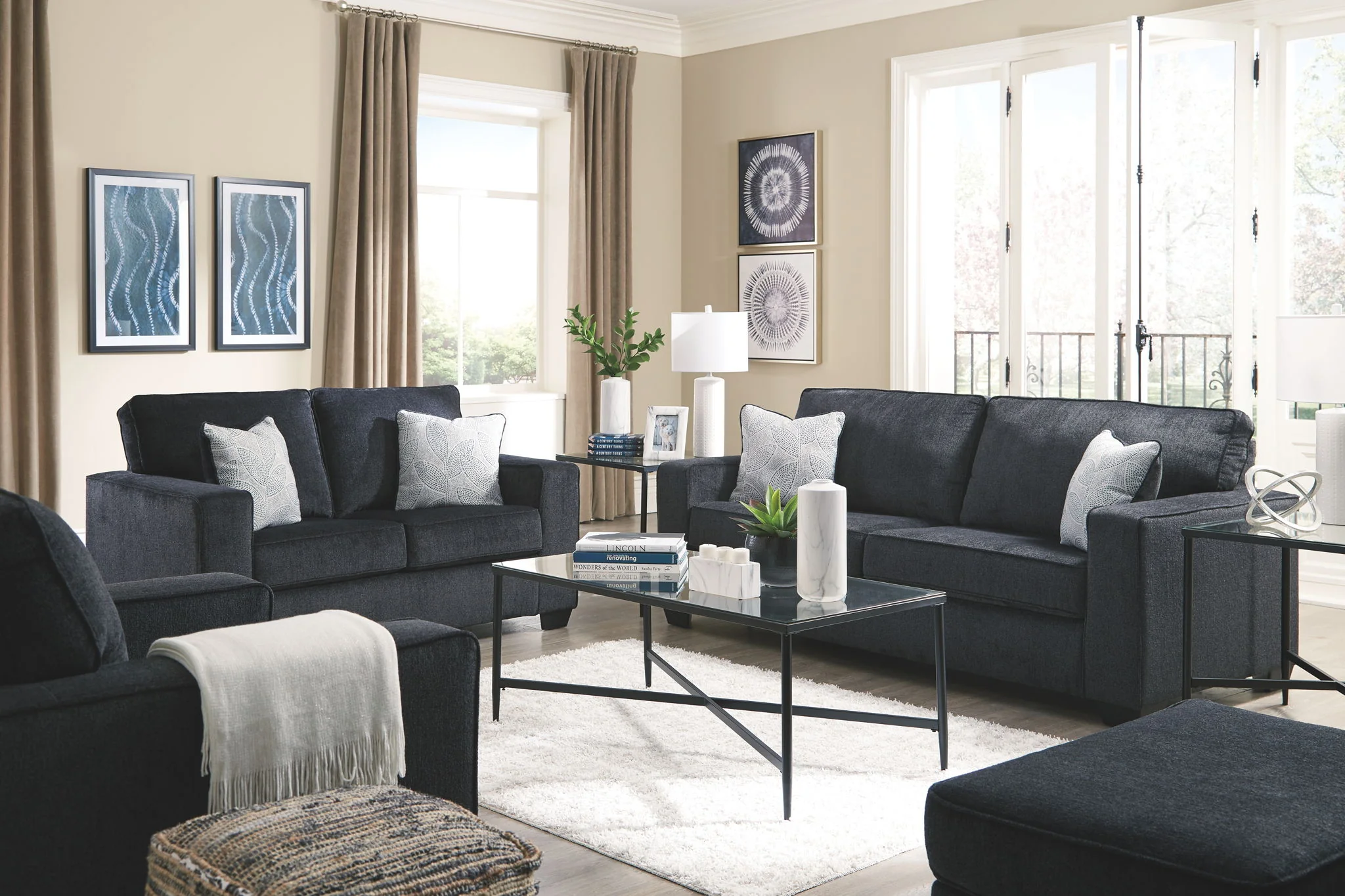 Altari - Dark Gray - Queen Sofa Sleeper - Image 4