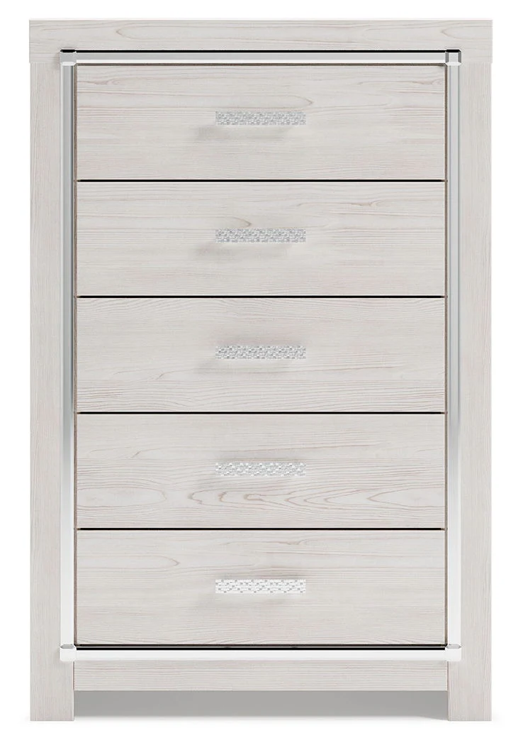 Altyra - White - Five Drawer Chest - Image 4