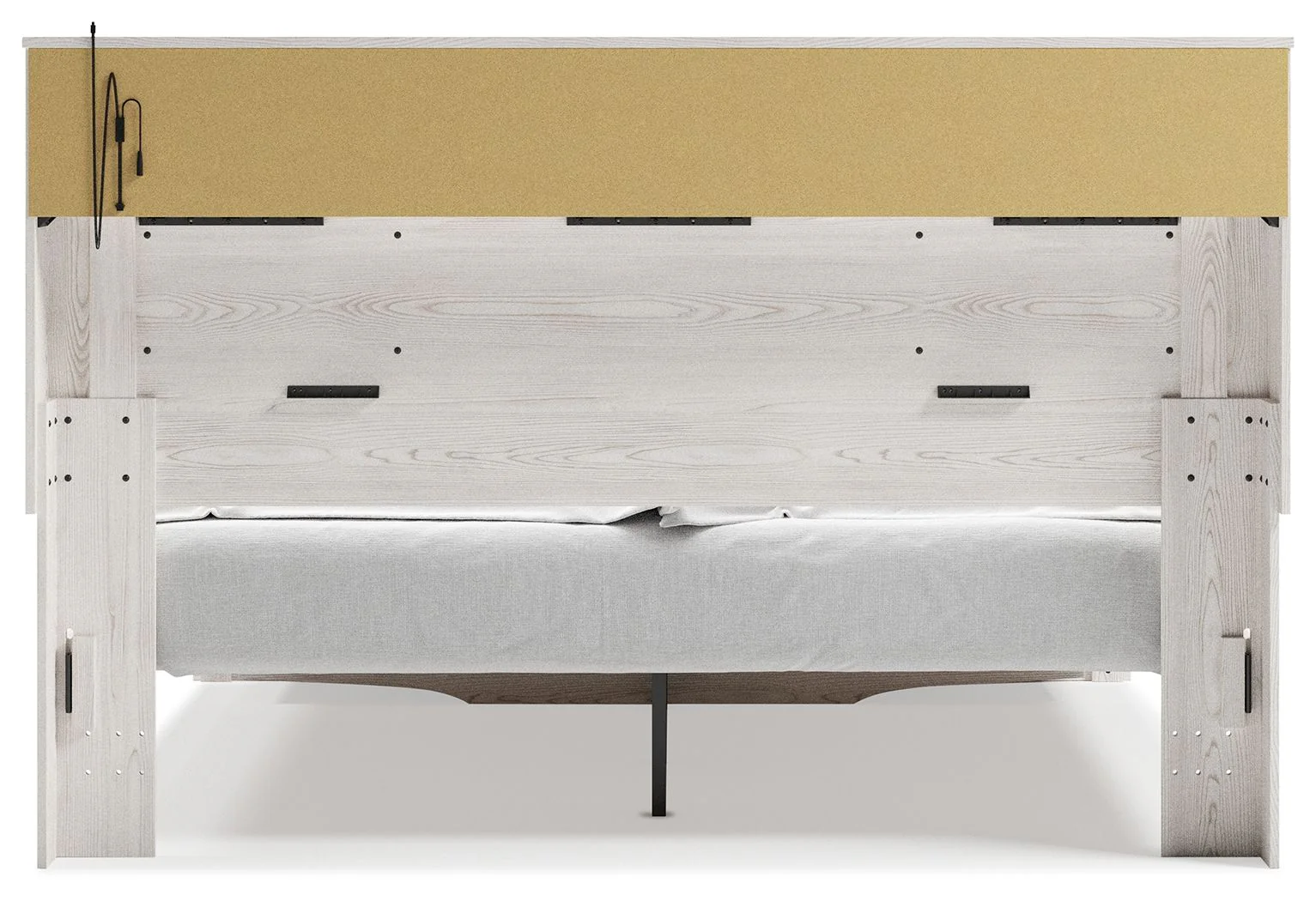 Altyra - White - King Upholstered Bookcase Bed With Storage - Image 5
