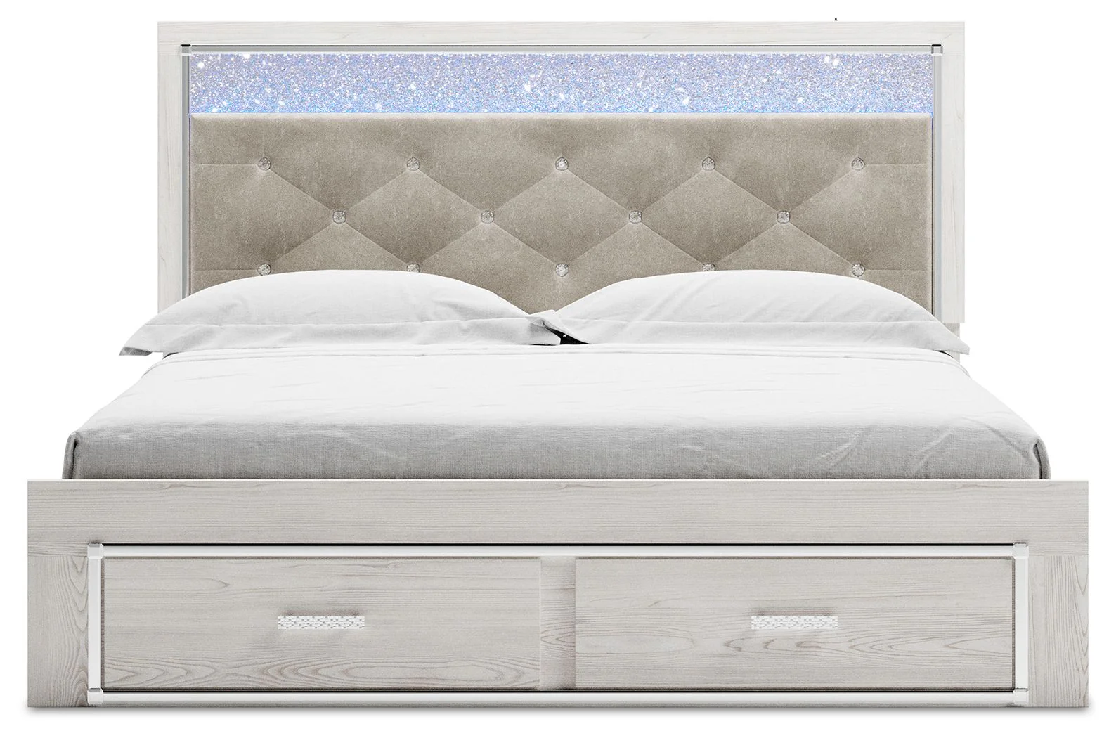 Altyra - White - King Upholstered Storage Bed - Image 3