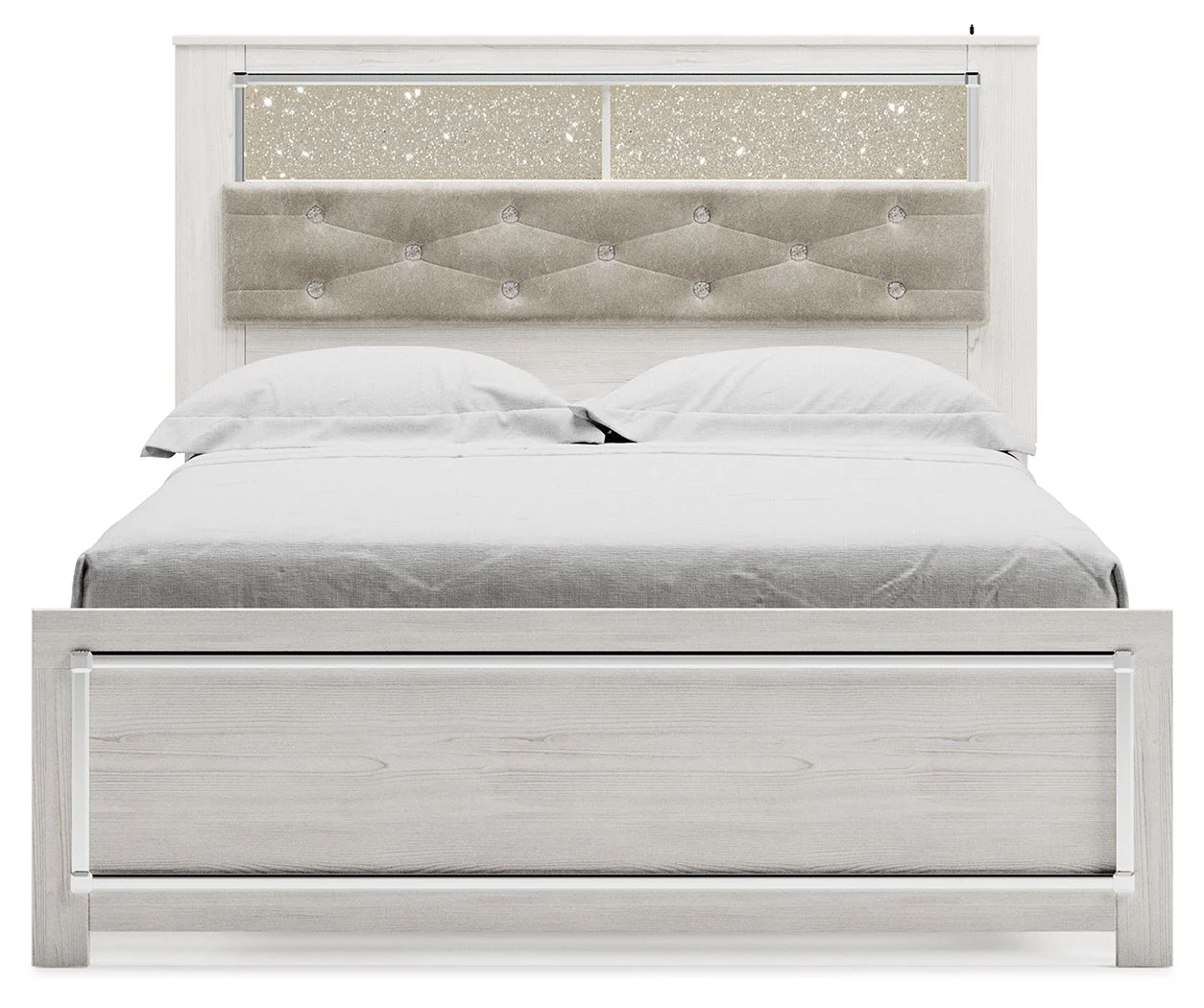 Altyra - White - Queen Panel Bookcase Bed - Image 3