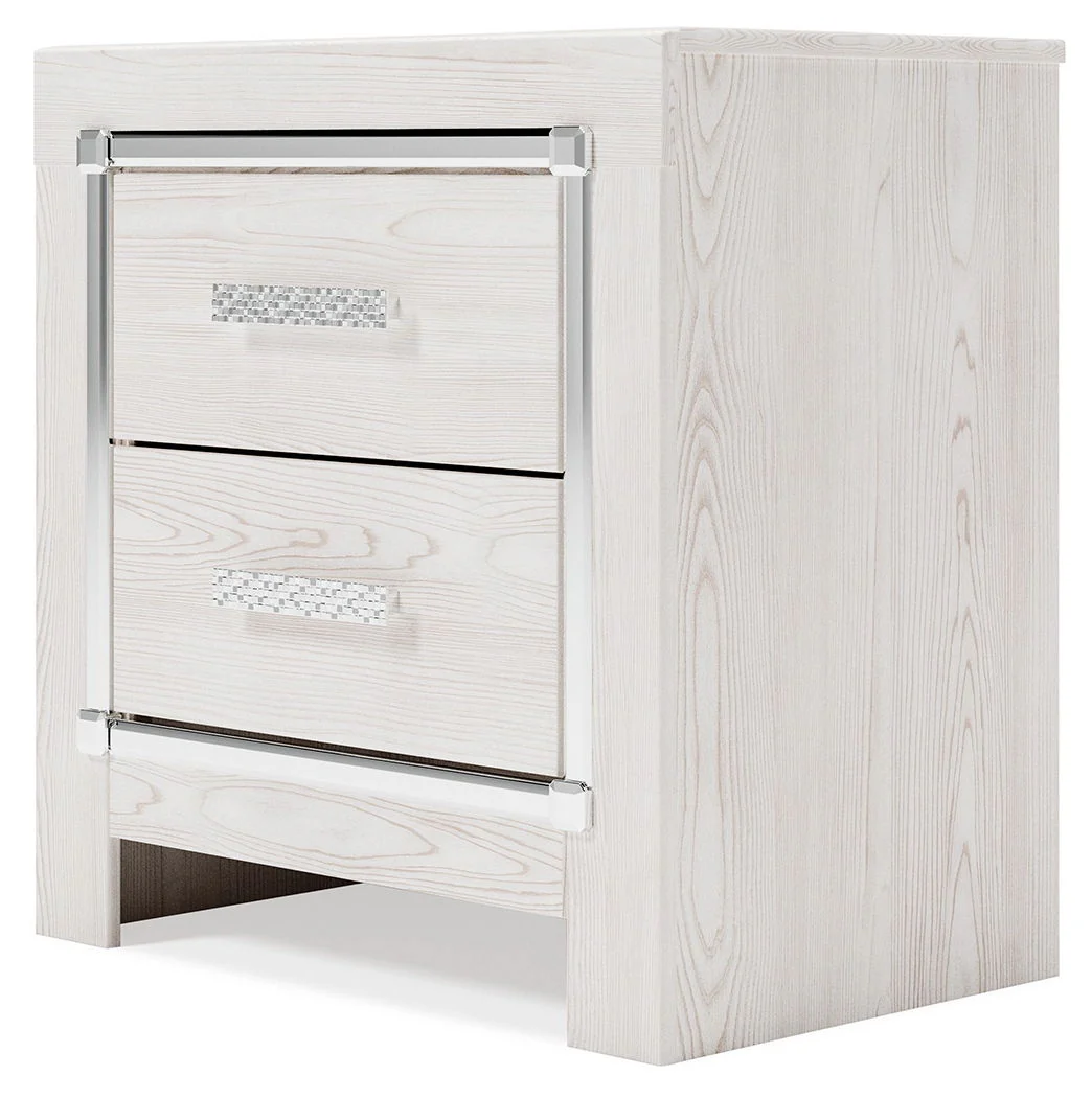 Altyra - White - Two Drawer Night Stand - Image 3