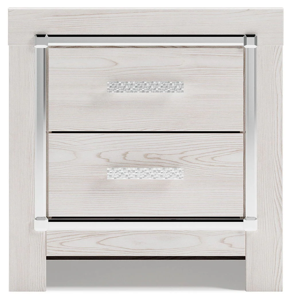 Altyra - White - Two Drawer Night Stand - Image 4