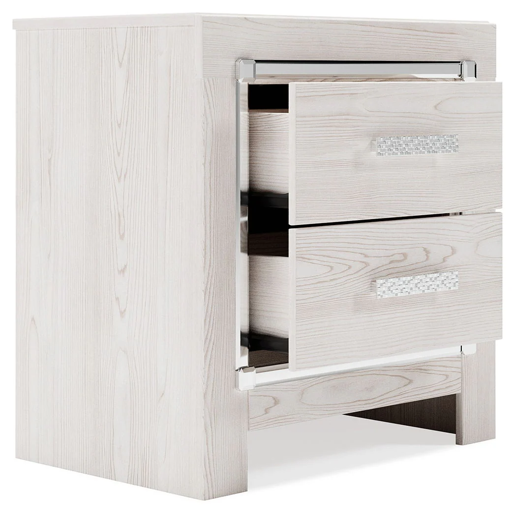 Altyra - White - Two Drawer Night Stand - Image 5