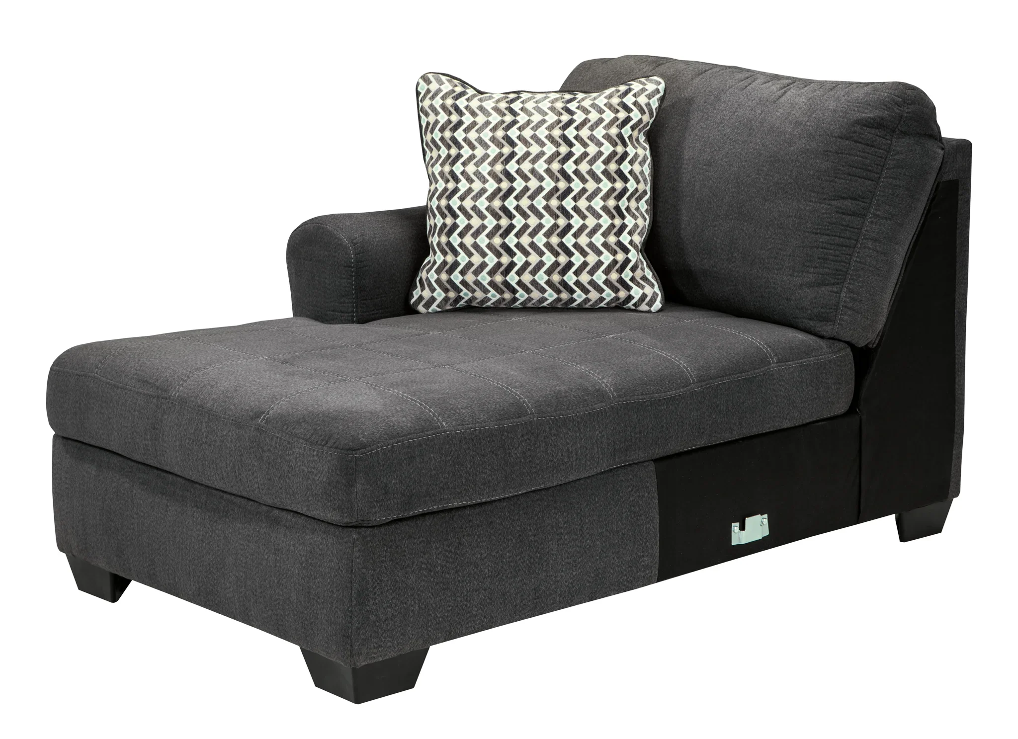 Ambee - Slate - Left Arm Facing Corner Chaise 3 Pc Sectional - Image 3