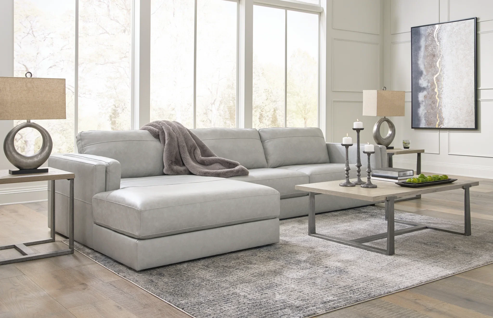 Amiata - Glacier - 2-Piece Sectional With Laf Corner Chaise - Image 4