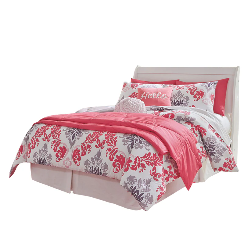 Anarasia - White - Full Sleigh Headboard With Bolt On Bed Frame - Image 2