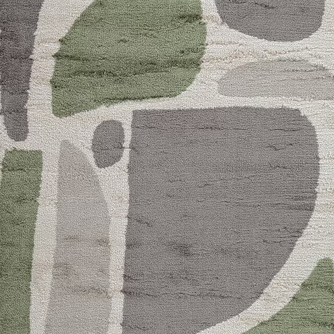 Anburgh - Green / Gray / Ivory - Medium Rug - 5' x 7' - Image 5