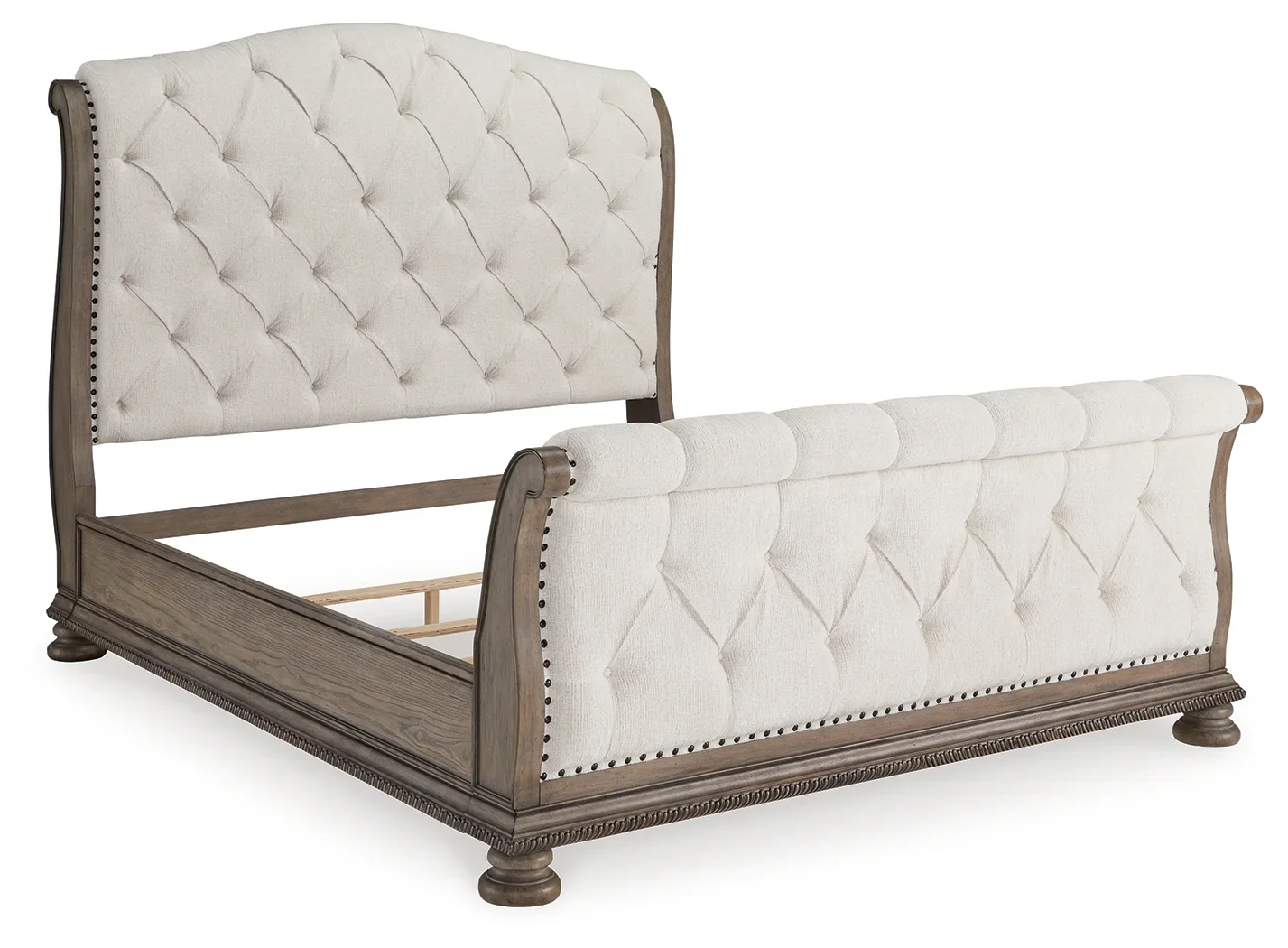 Ardenfield - Light Brown - California King Upholstered Sleigh Bed - Image 3