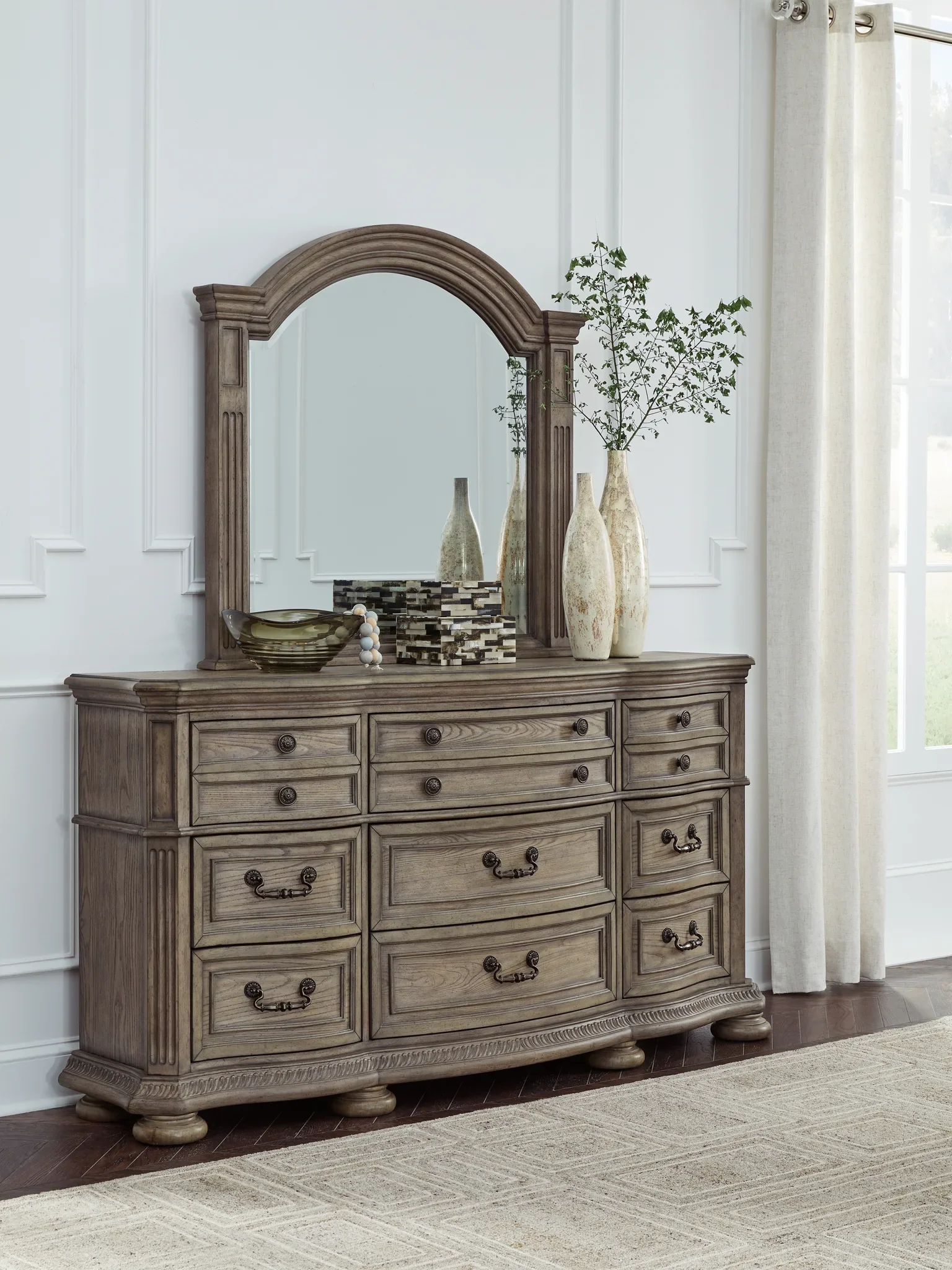 Ardenfield - Light Brown - Dresser And Mirror - Image 2