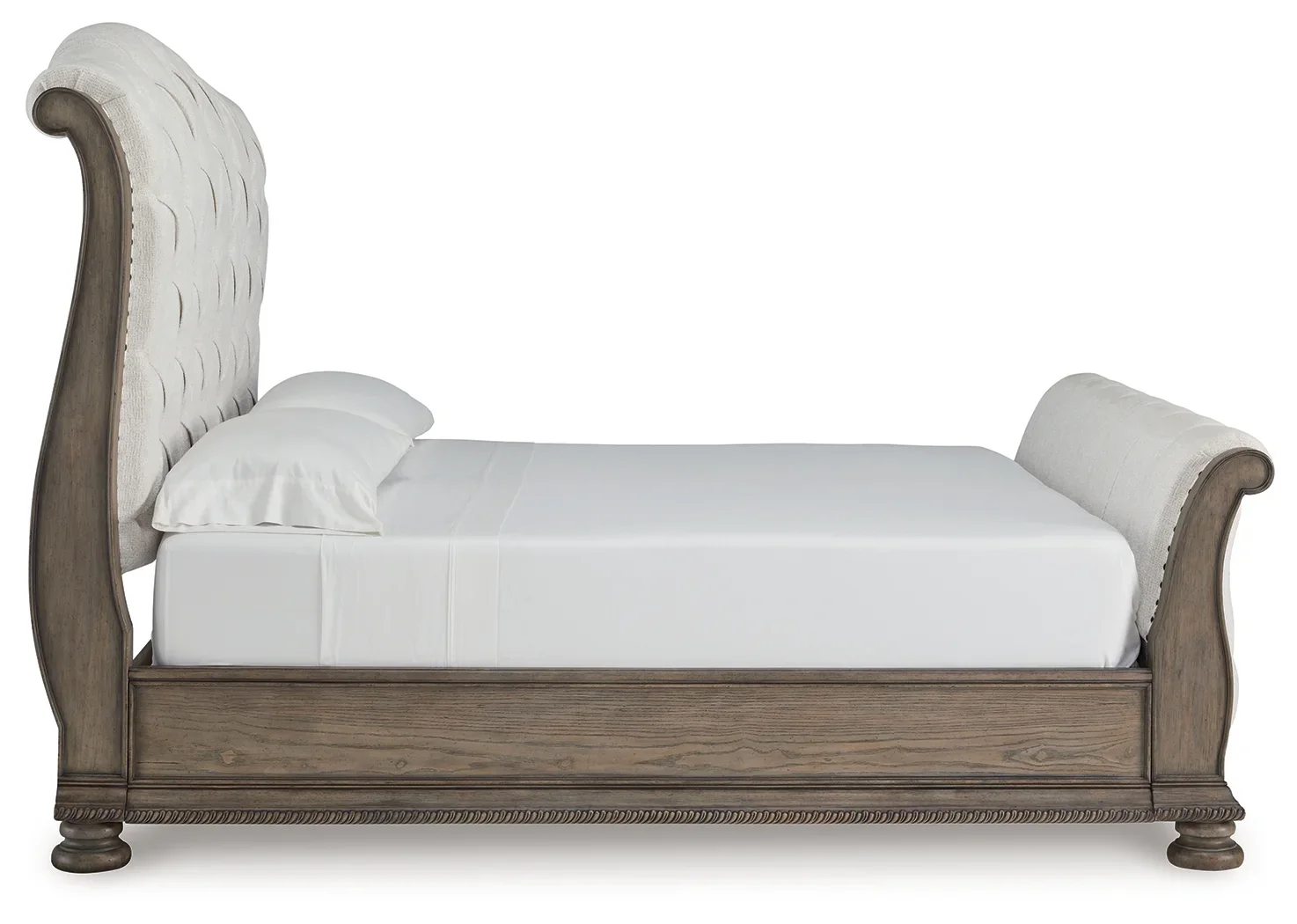 Ardenfield - Light Brown - King Upholstered Sleigh Bed - Image 4