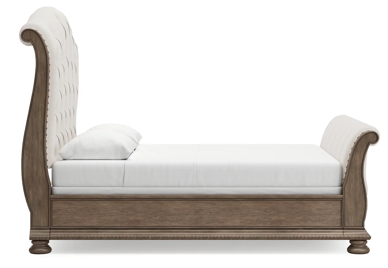 Ardenfield - Light Brown - Queen Upholstered Sleigh Bed - Image 3