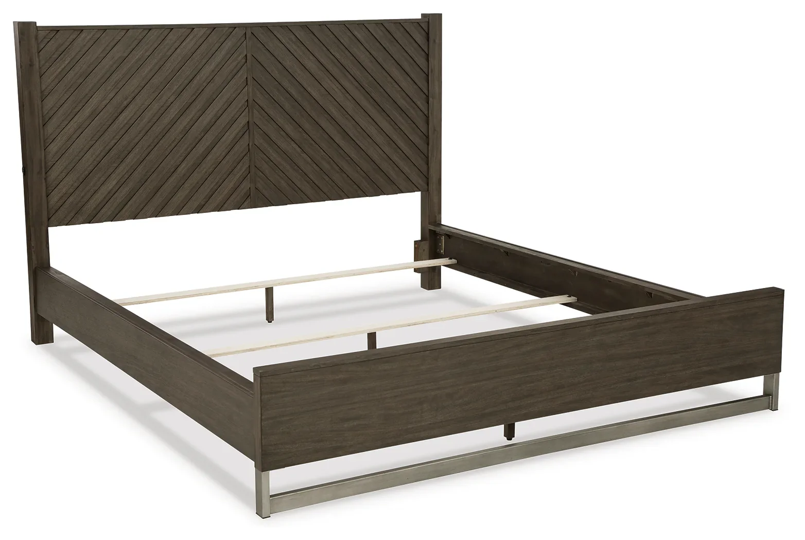 Arkenton - Grayish Brown - King Panel Bed - Image 3